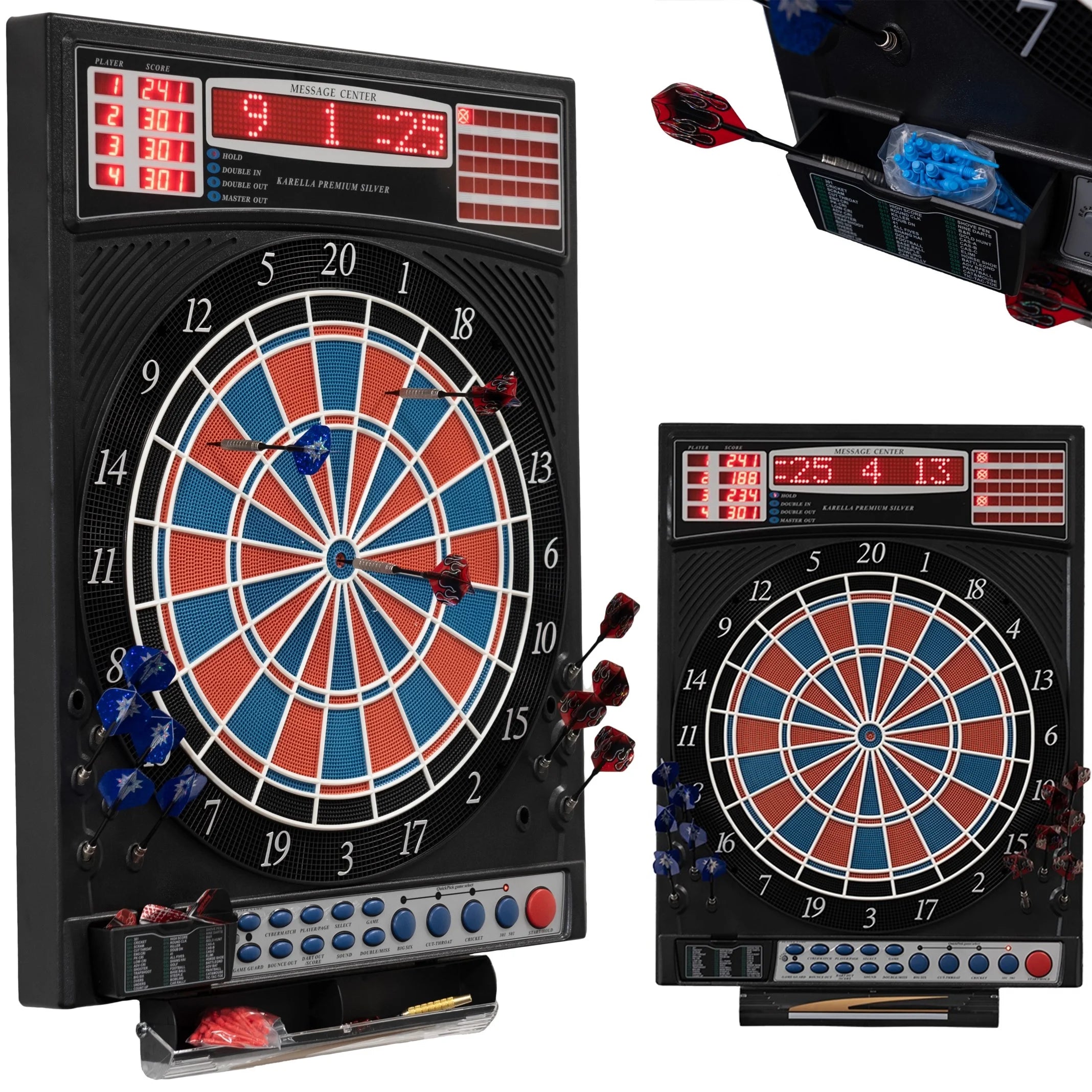 Karella E-Dart Automat Premium Silver 2-Loch-Ausführung