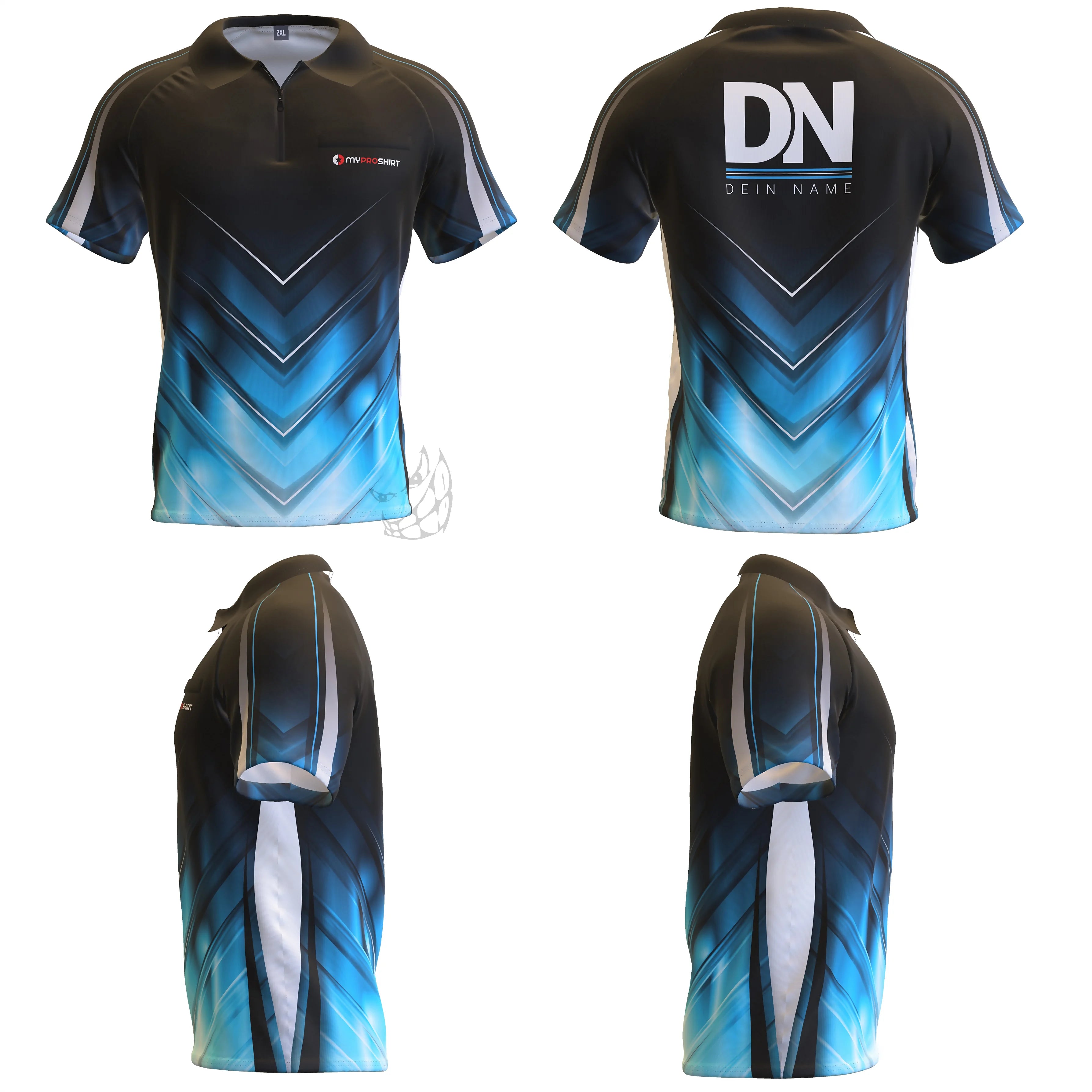 Fast Forward-Darts Shirt Blau