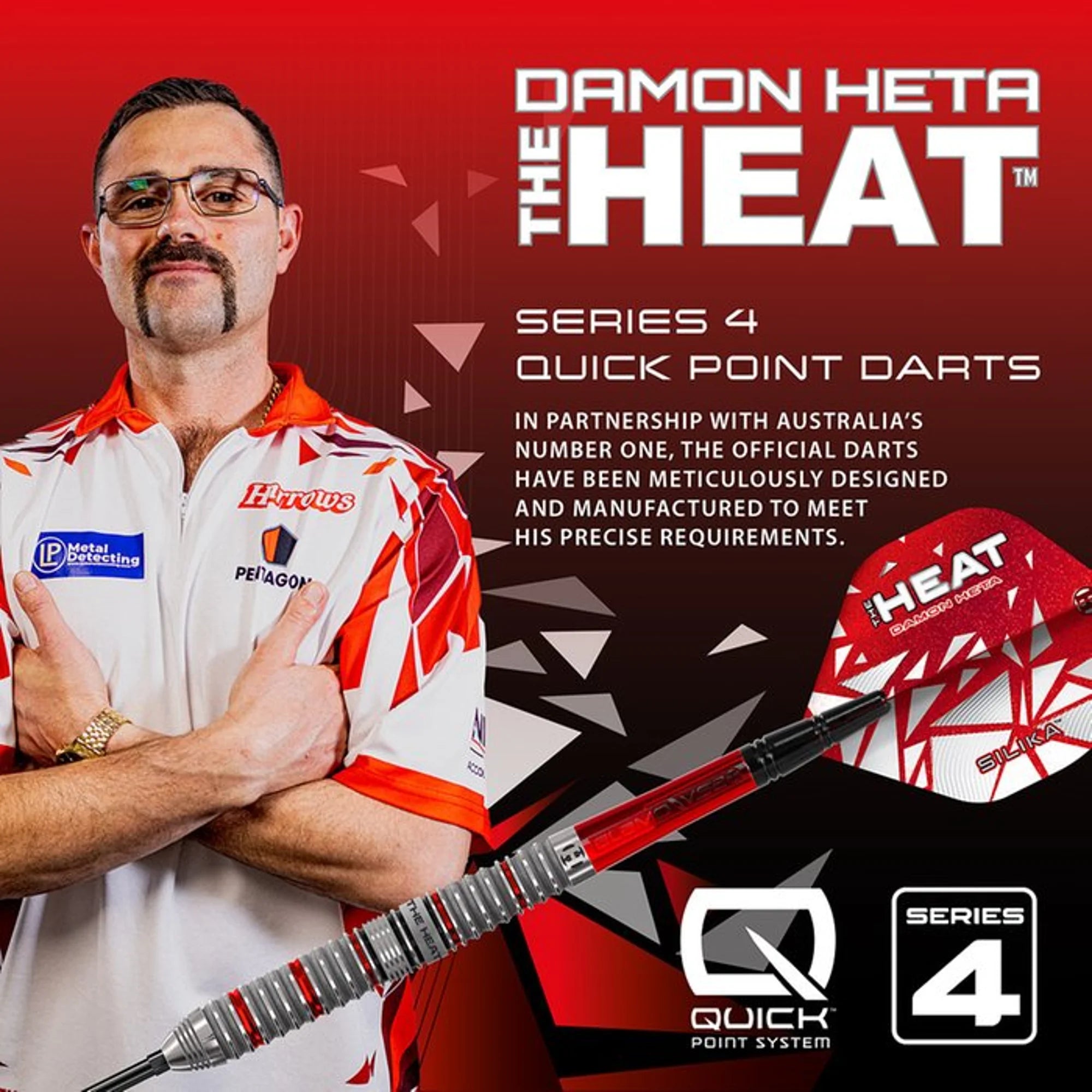 Harrows Damon Heta V4 Steeldart QP 23g/90%