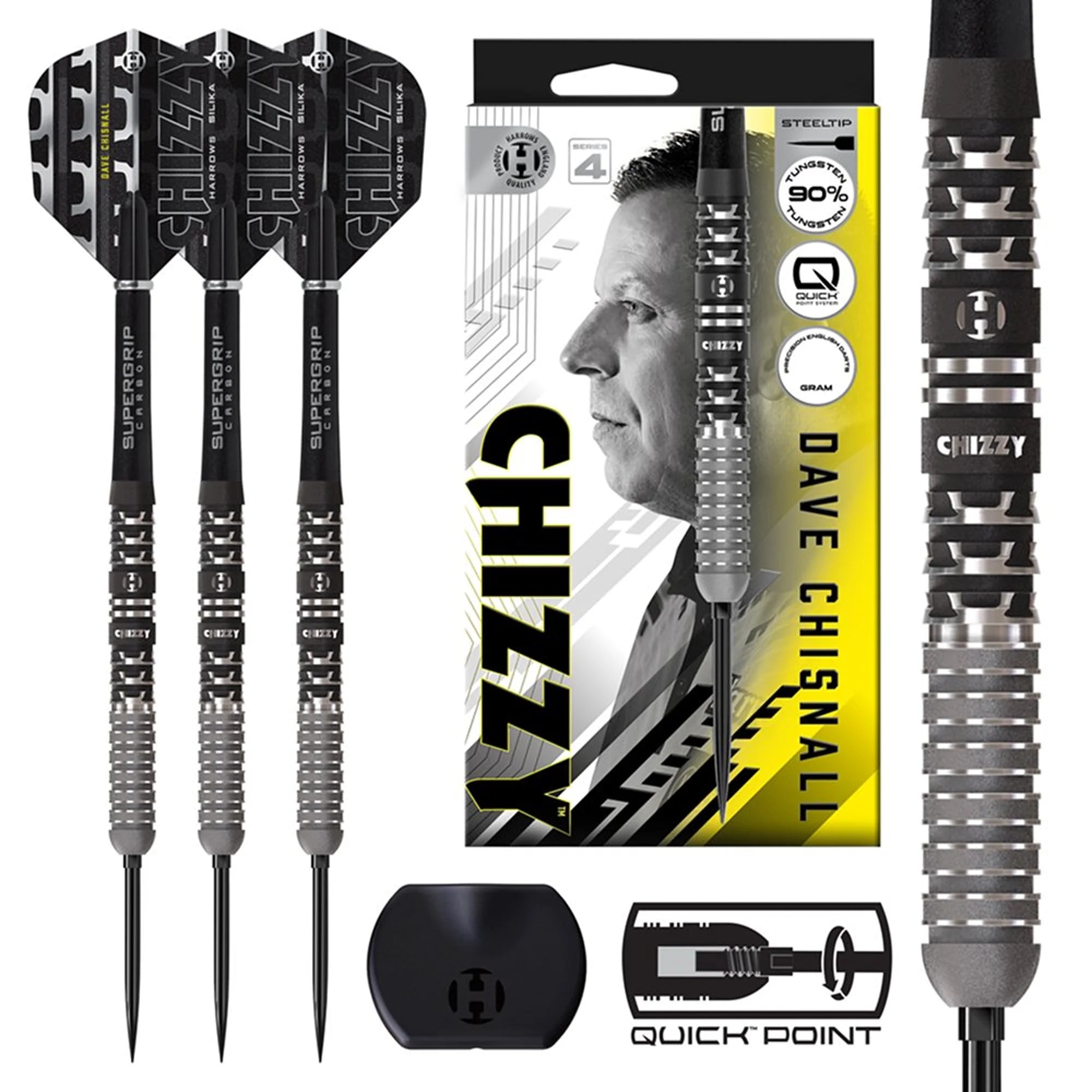 Harrows Dave Chisnall V4 Steeldart QP 23g/90%