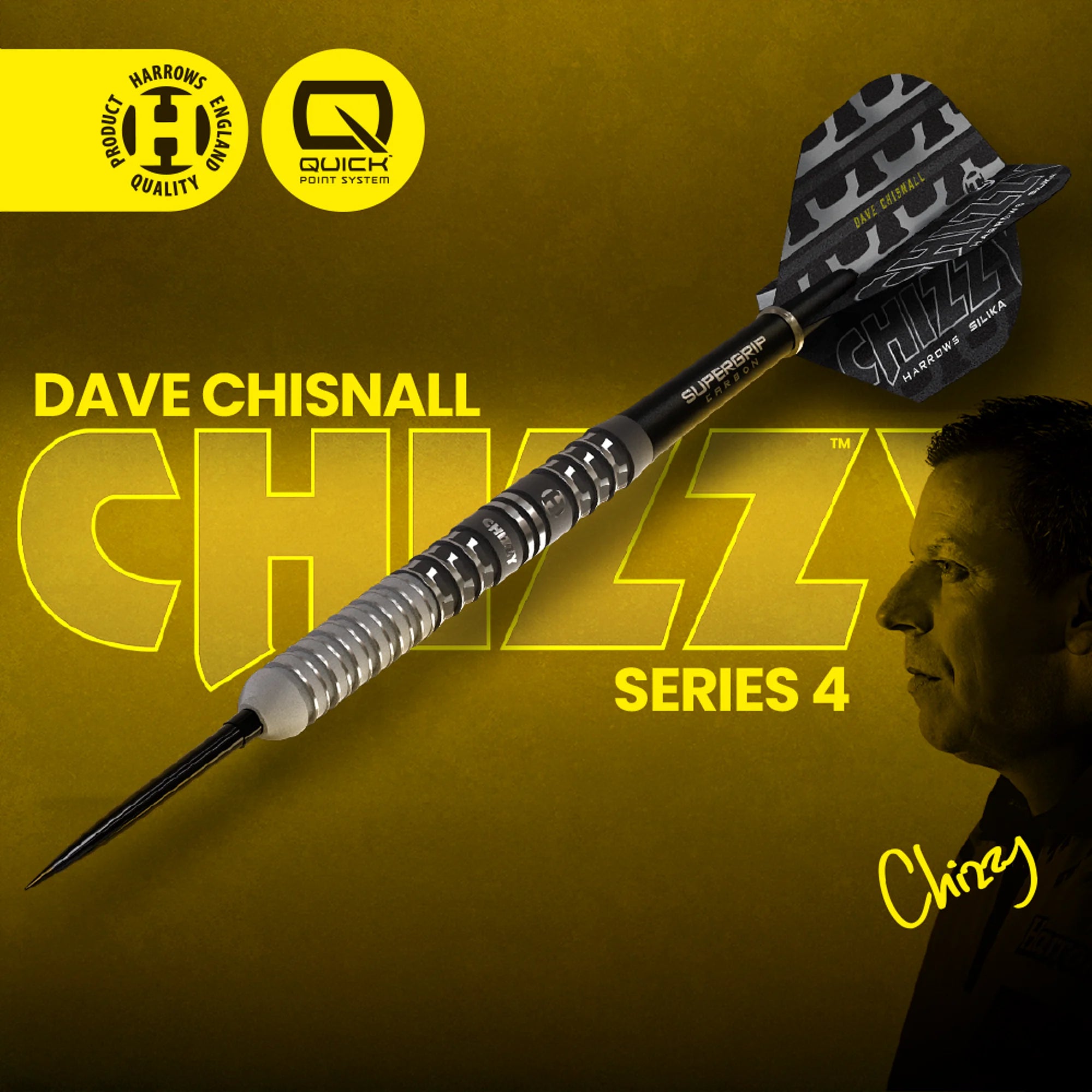 Harrows Dave Chisnall V4 Steeldart QP 23g/90%