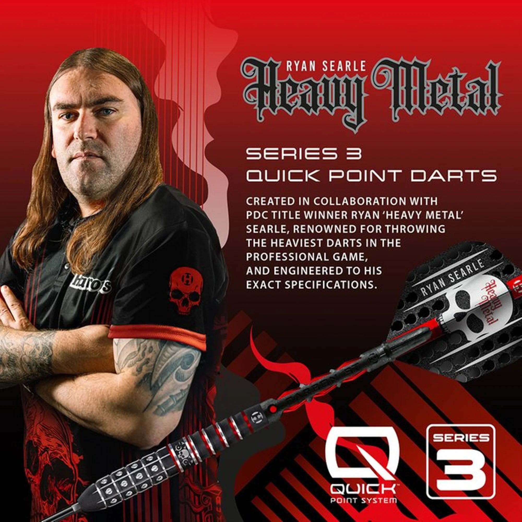 Harrows Ryan Searl V3 Steeldart QP 23g/90%