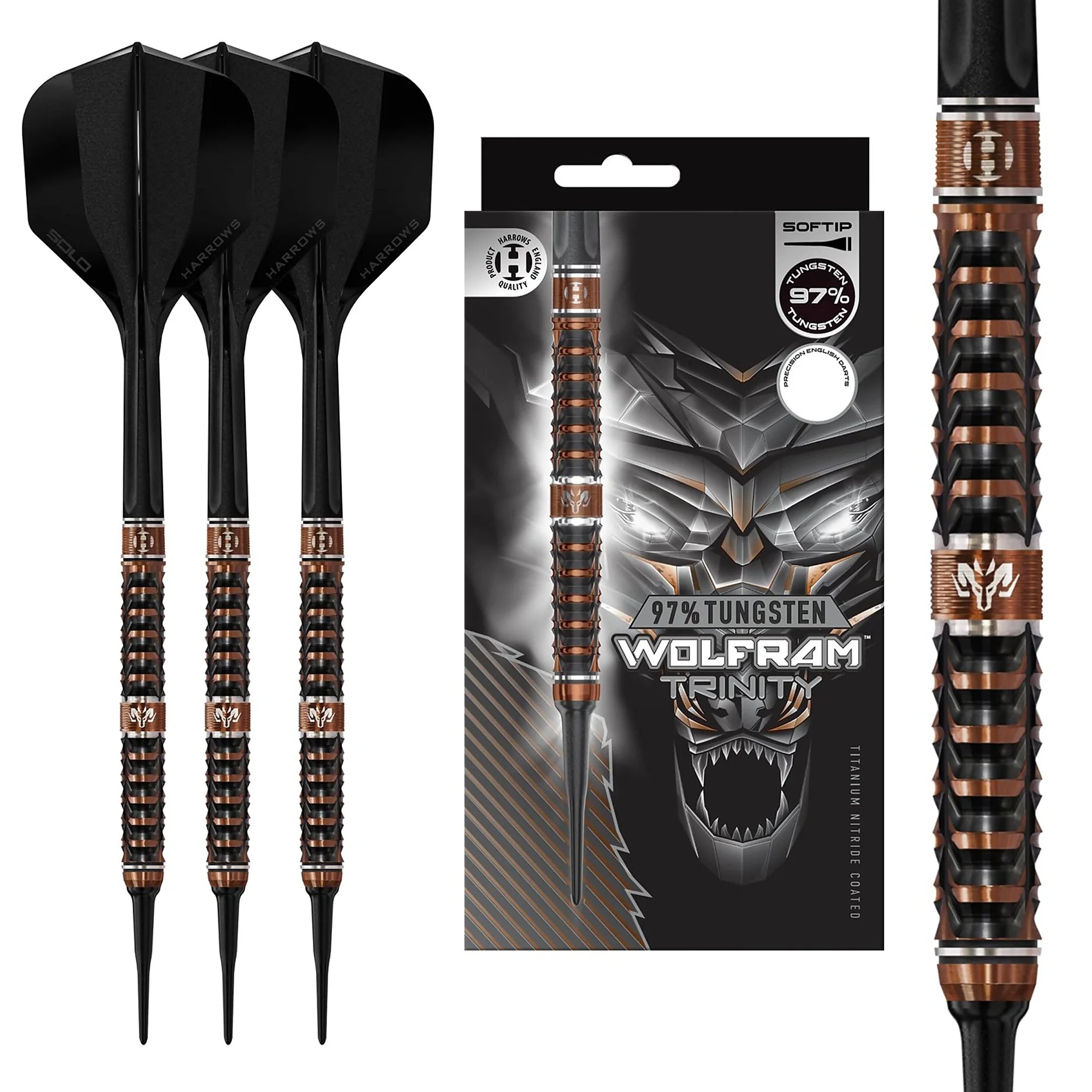 Harrows Wolfram TRINITY Stoft Darts 20g-97% Tungsten
