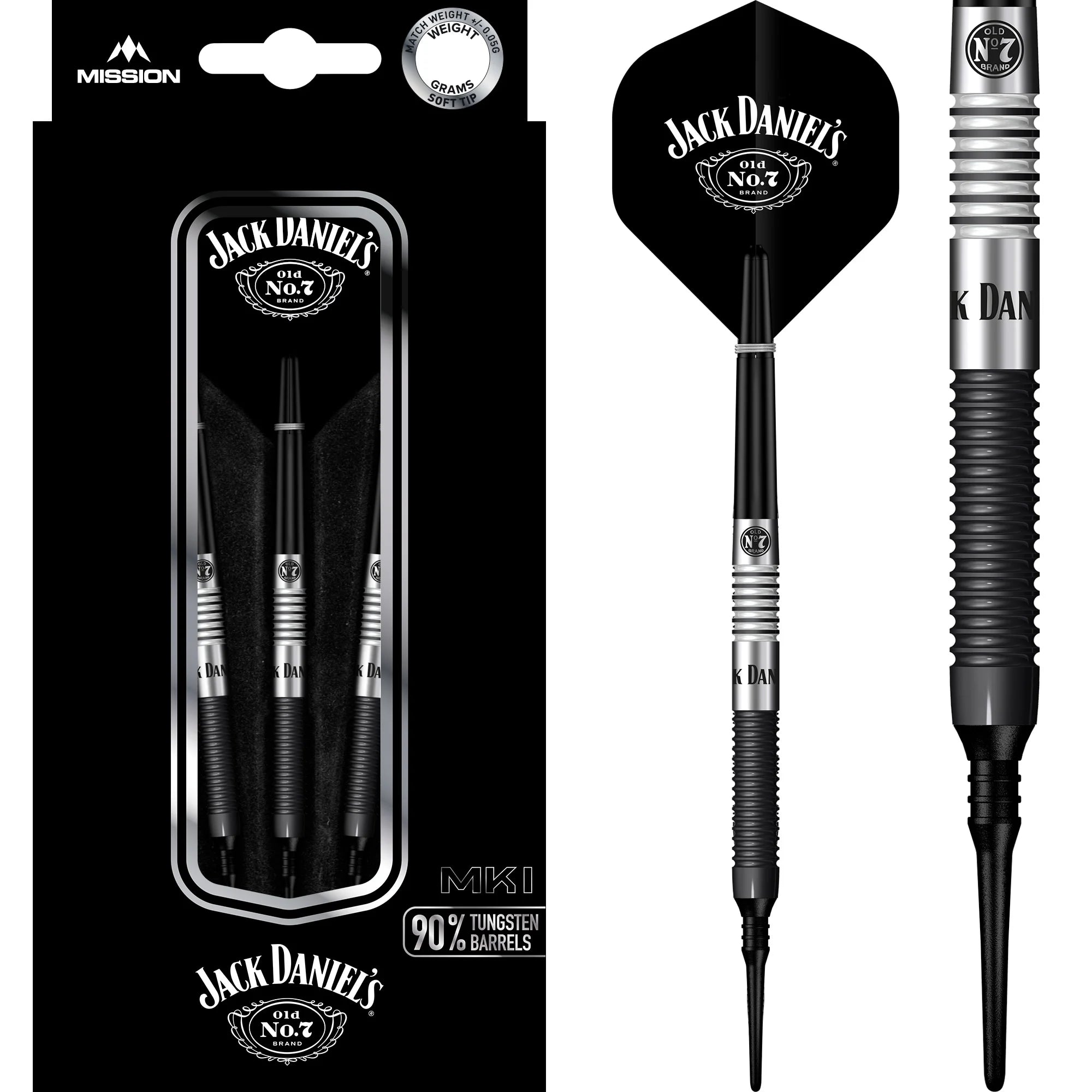 Jack Daniel's MK1 Soft Darts 20g/90%