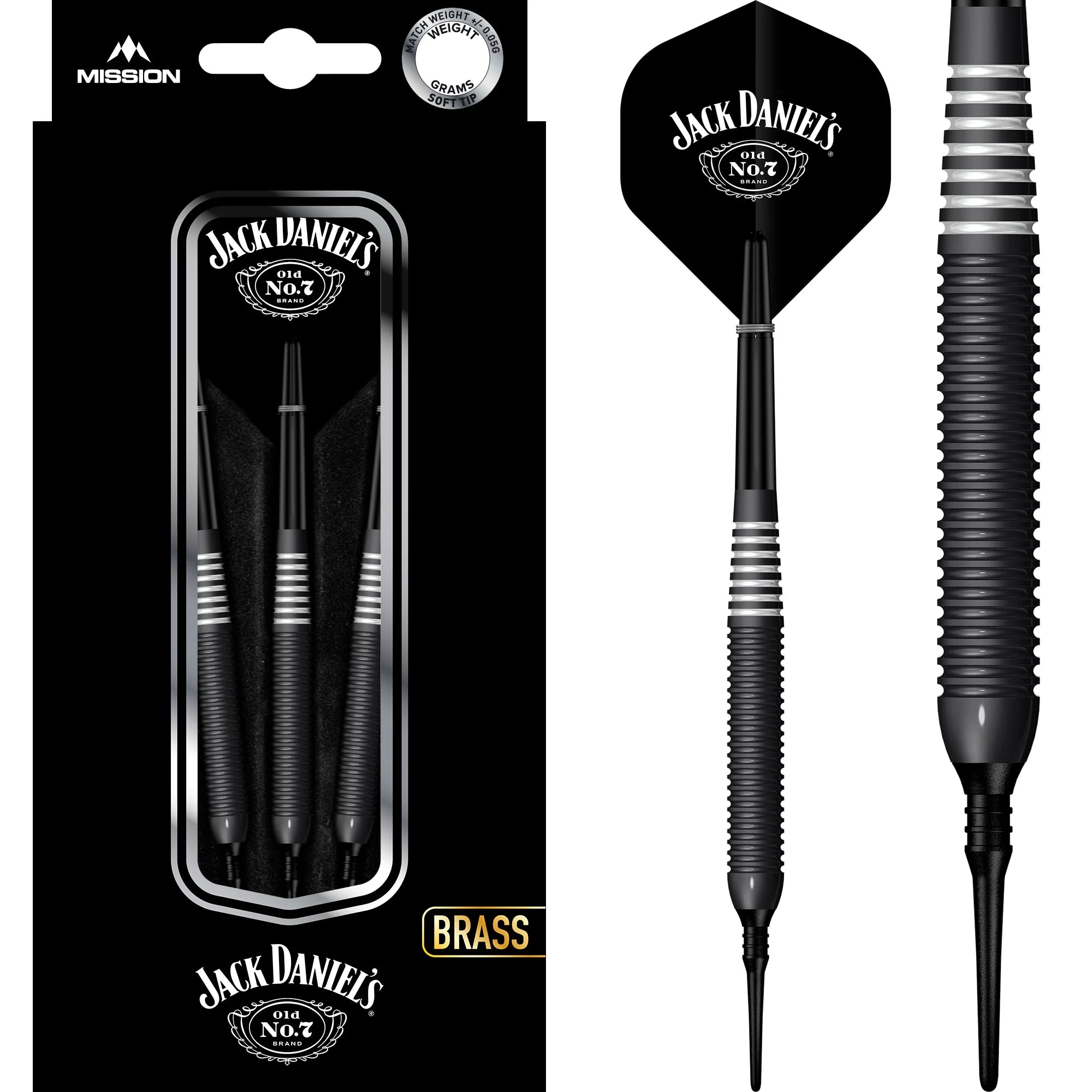 Jack Daniel's Soft Darts Brass 19g