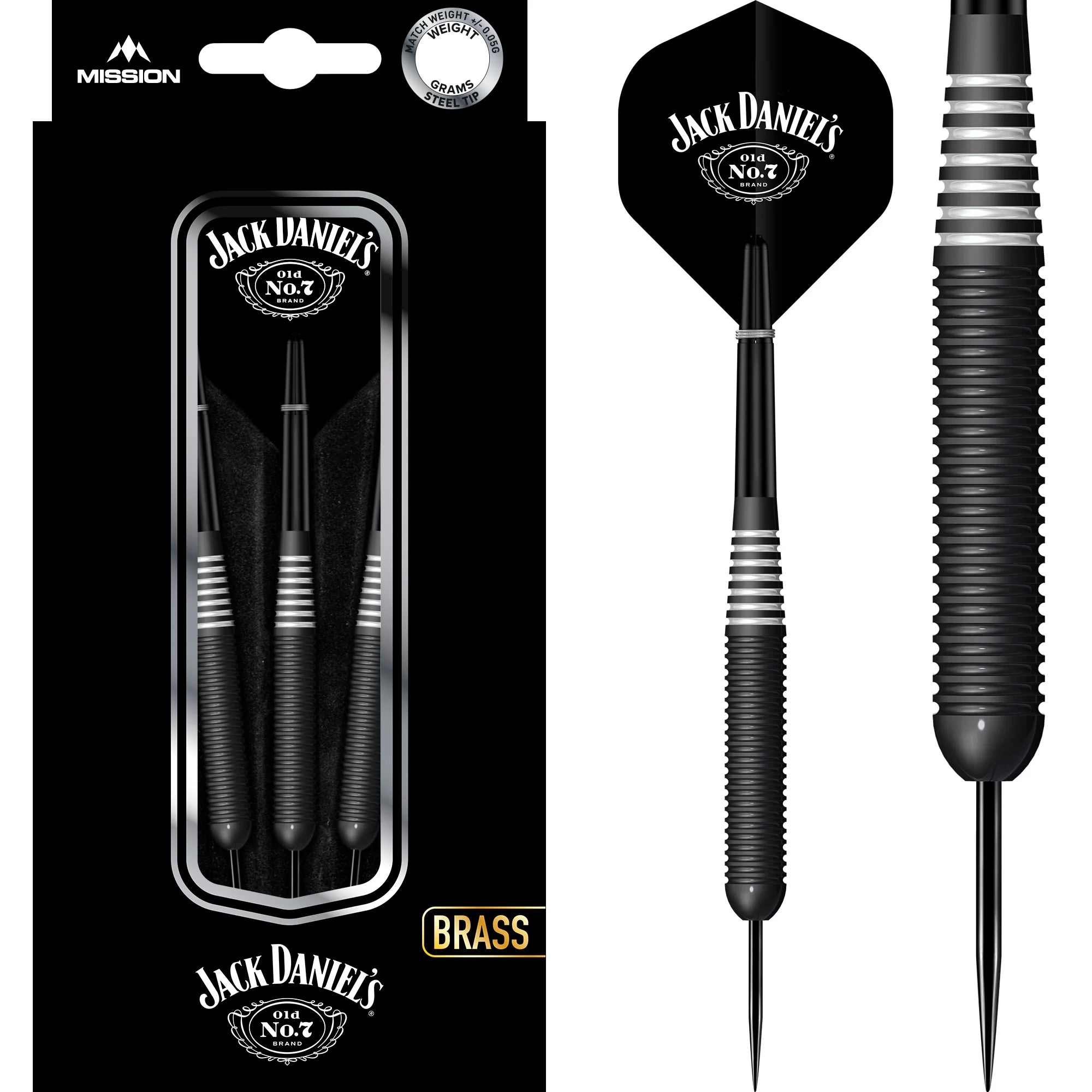 Jack Daniel's Brass Steel Darts 22g