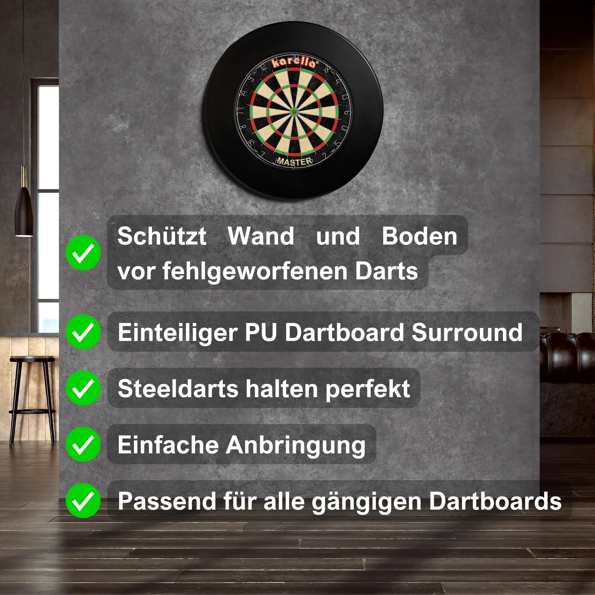 Karella PU Dart Board Surround einteilig