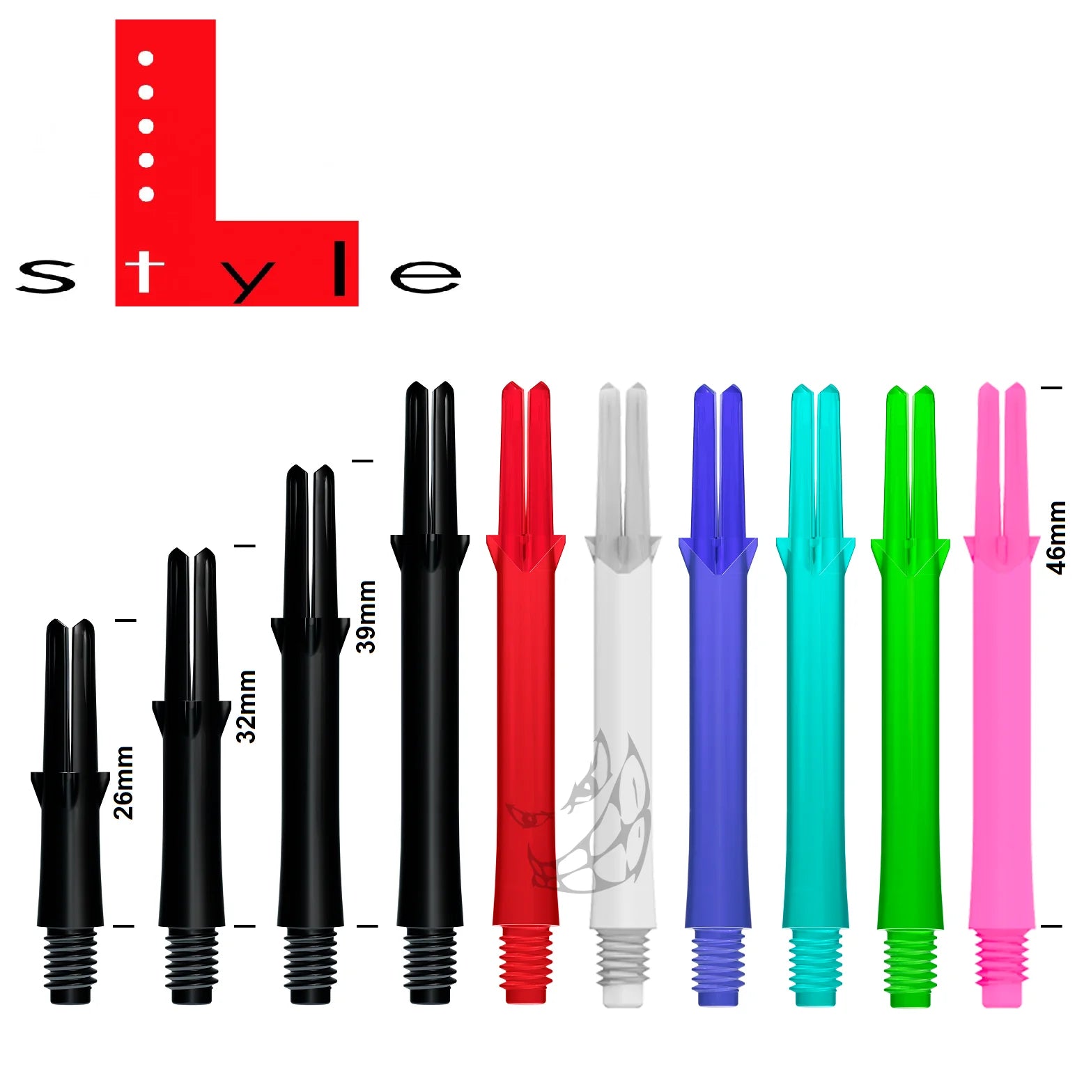 L-Style Dart Shaft Shell Lock Straight