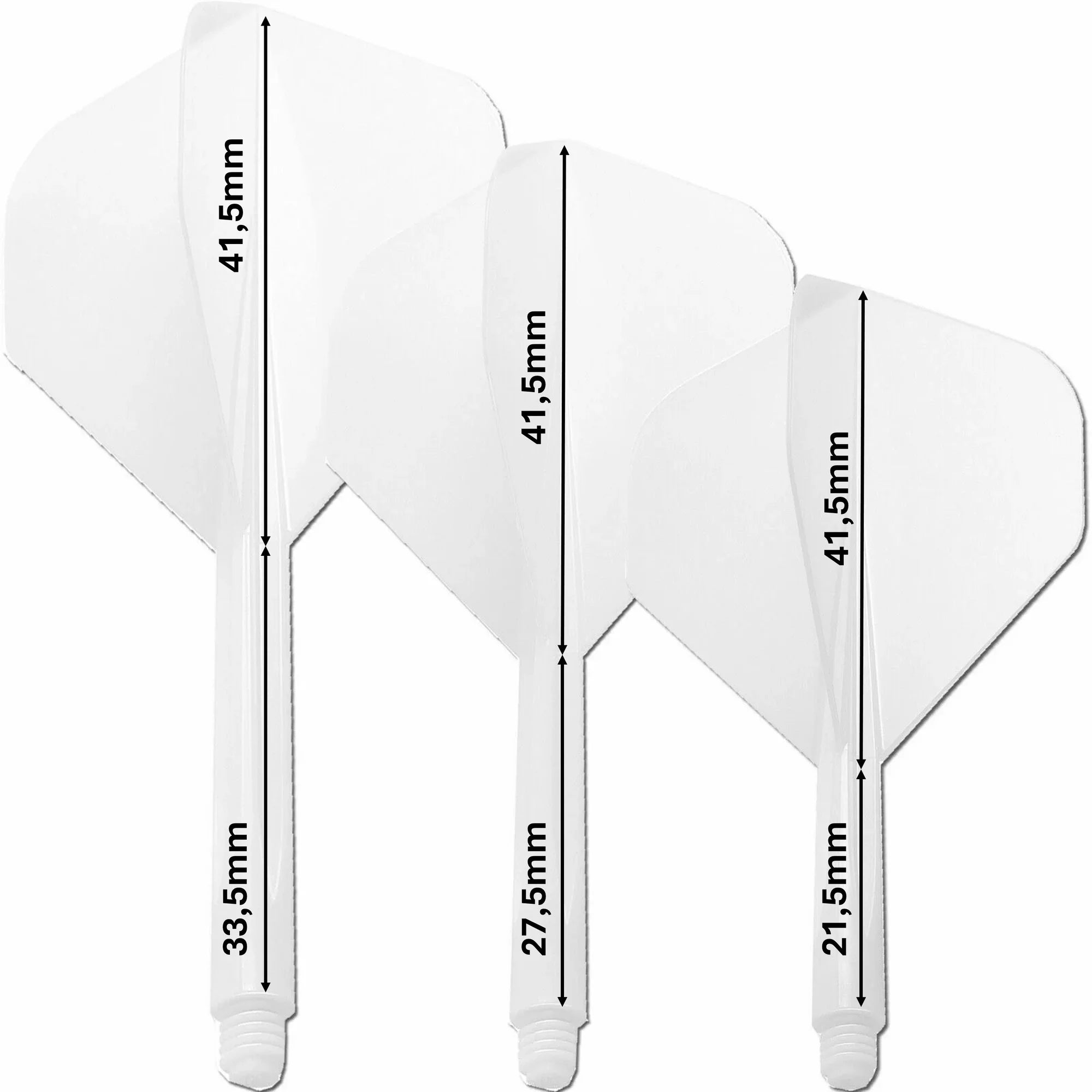 Caliburn SUP Dart Flight-Shaft Black-Clear No6