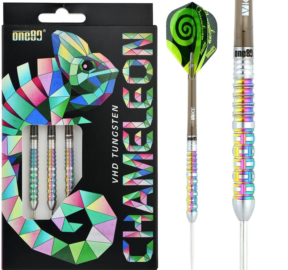 One80 Chameleon Zircon Steel Darts 22g/90%