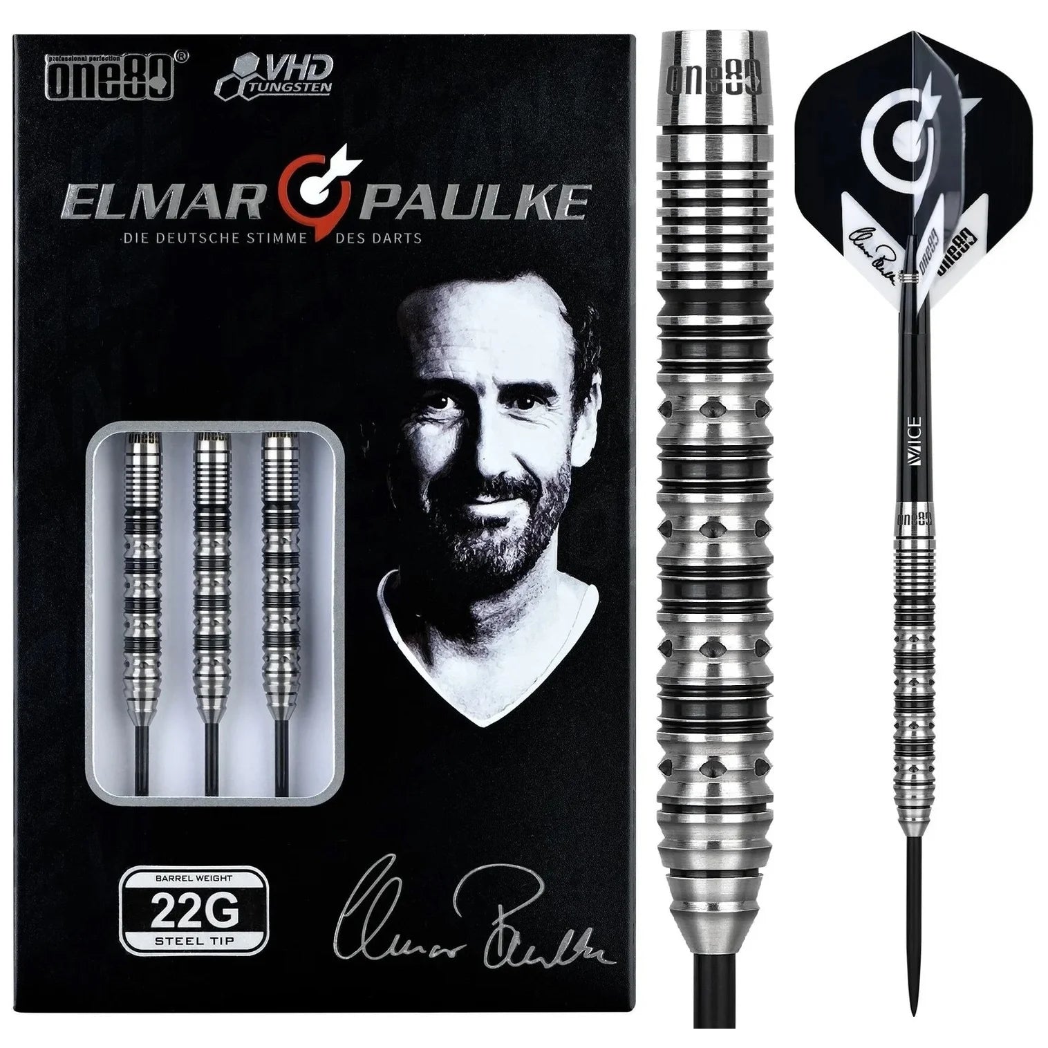 One80 Elmar Paulke Signatur Steel Dart V2 22g/90%