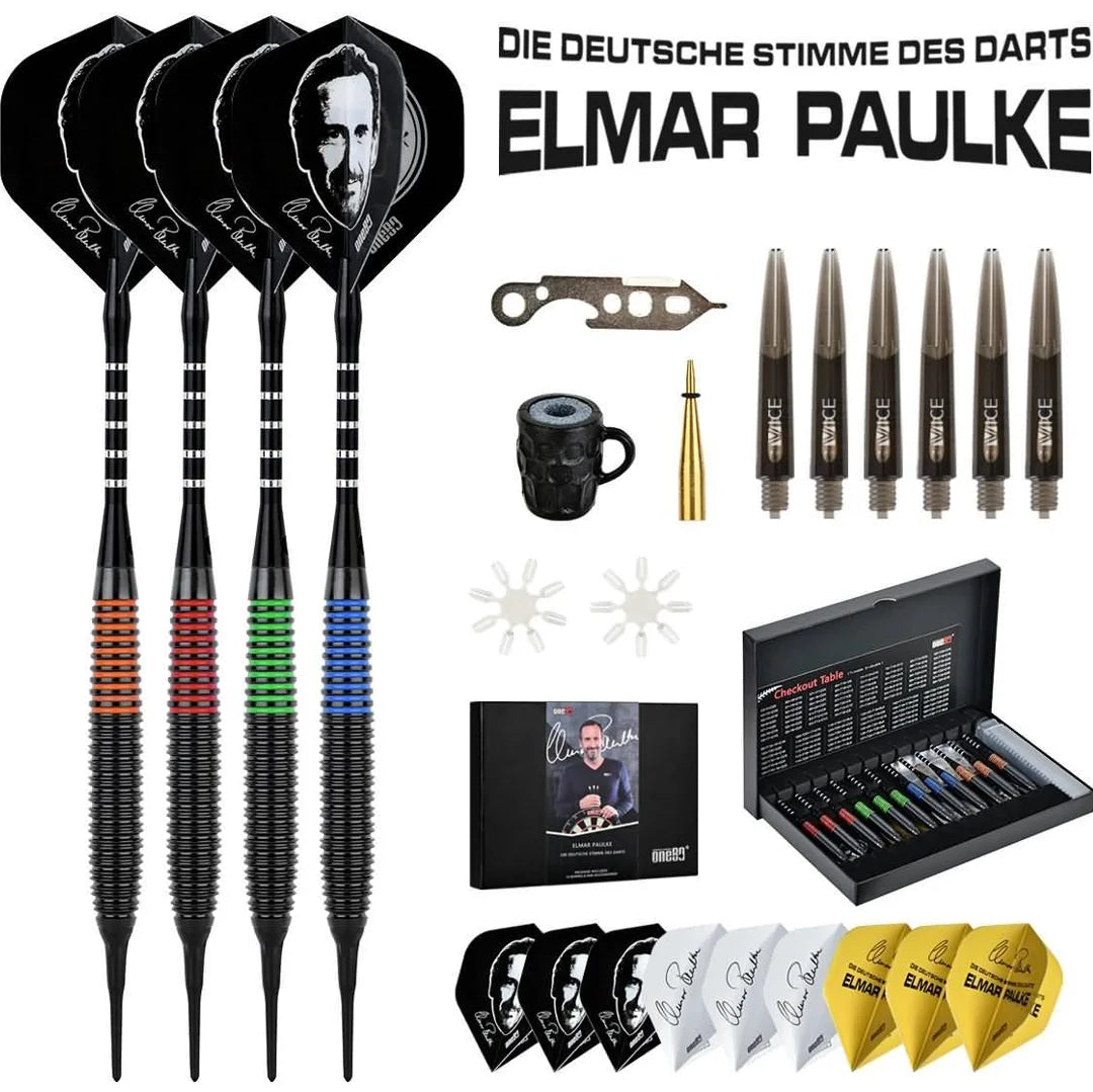 One80 Elmar Paulke Softdarts Set Brass 20g