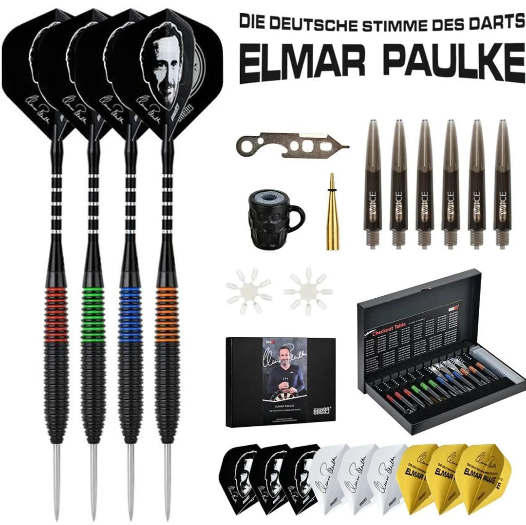 One80 Elmar Paulke Steeldarts Set Brass 18 g