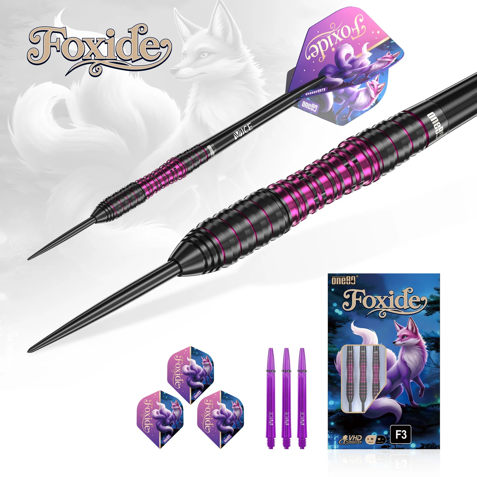 One80 FOXIDE F3 Steeldarts 22g