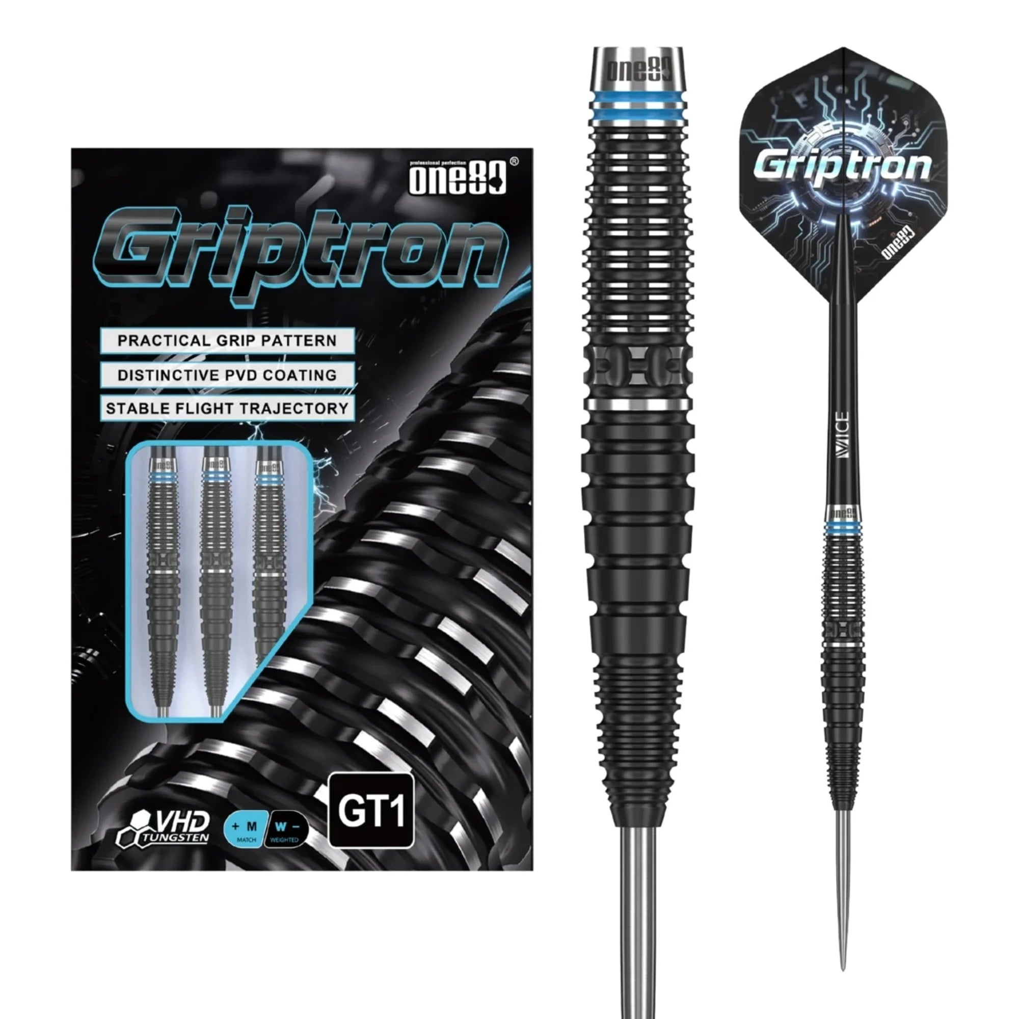 One80 GRIPTRON GT1 Steeldart 23g/90%