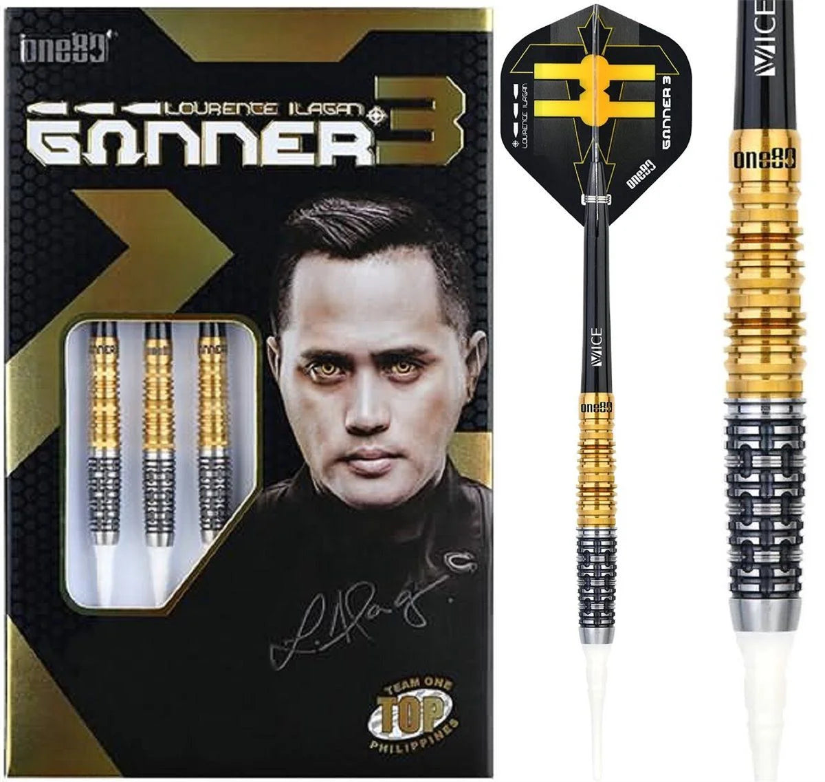 One80 Lourence Ilagan Gunner 3 Softdarts 90%/20g