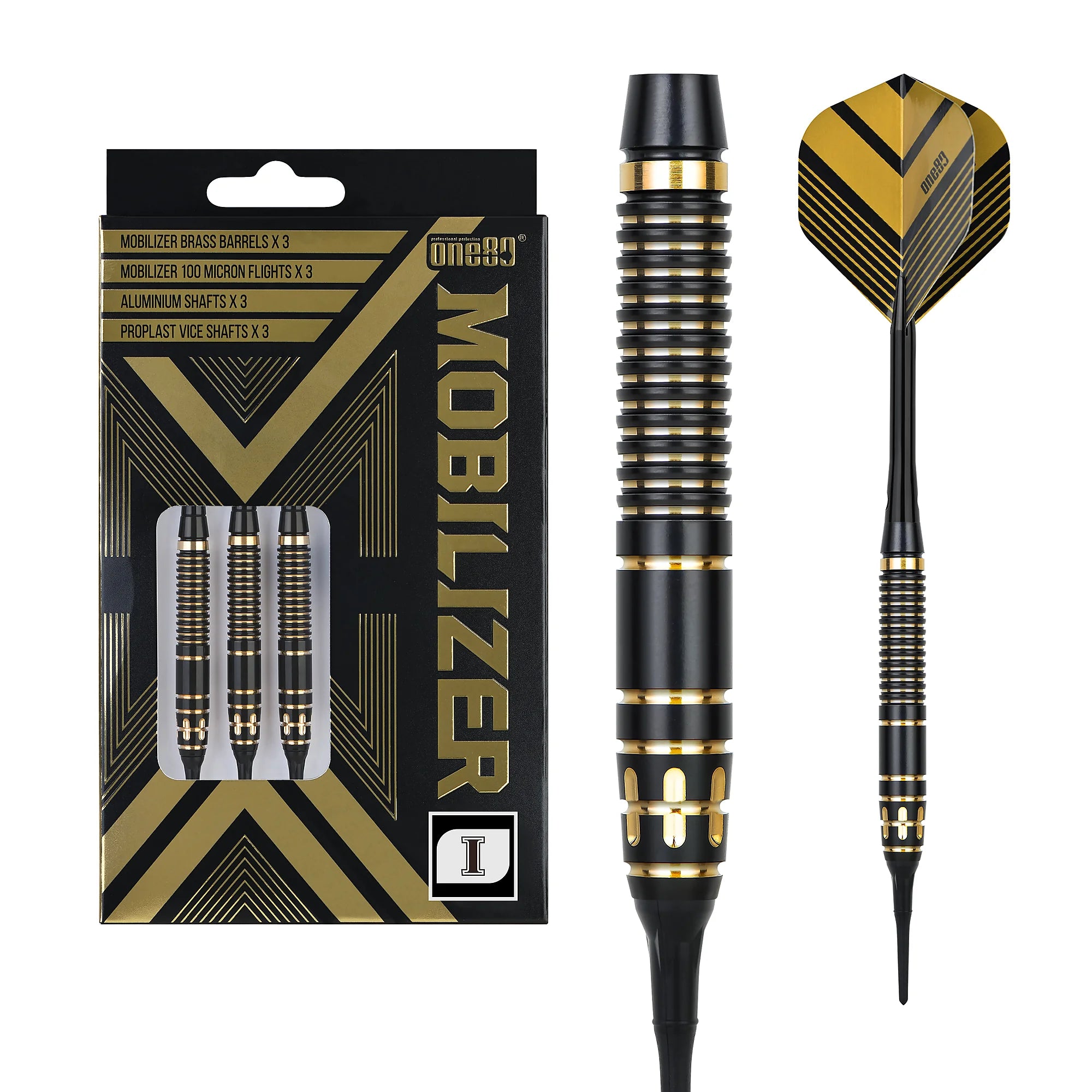 One80 Mobilizer 1 Soft Darts Brass 20g