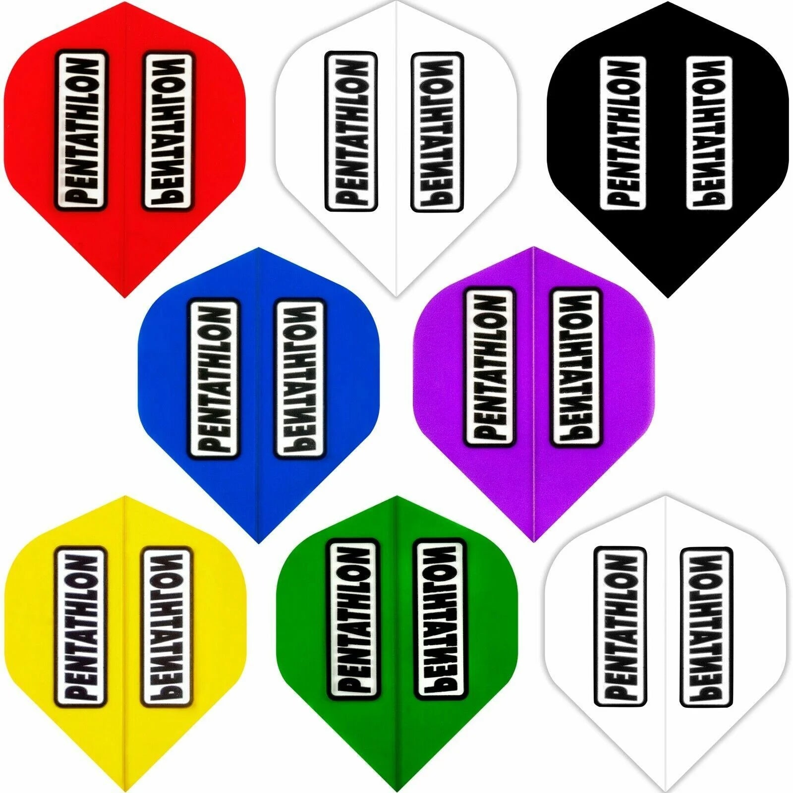 Pentathlon Colours Dart Flight Clear Window No2 100 Micron