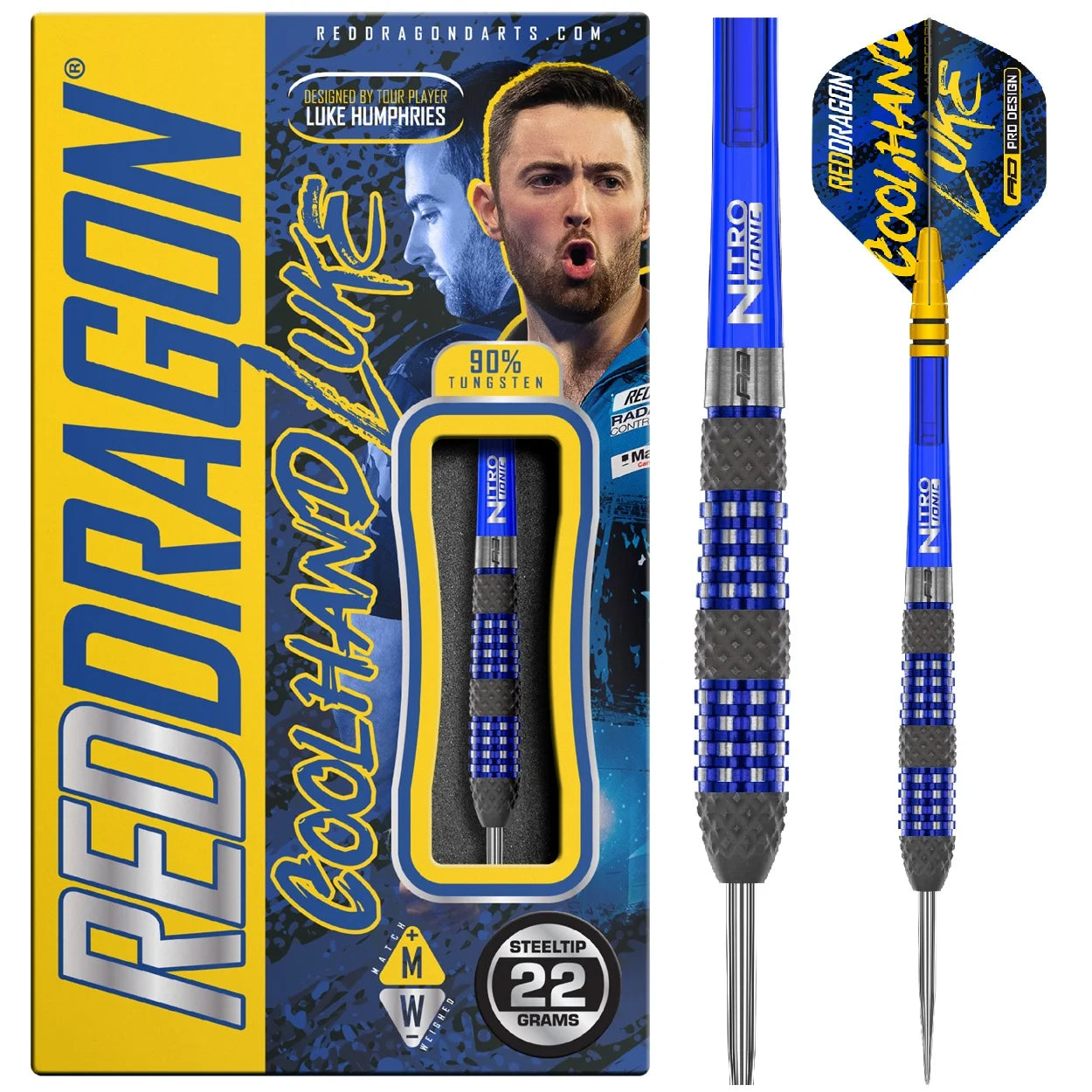 Red Dragon Luke Humphries TX2 Atomised Steel Dart 22g/90%