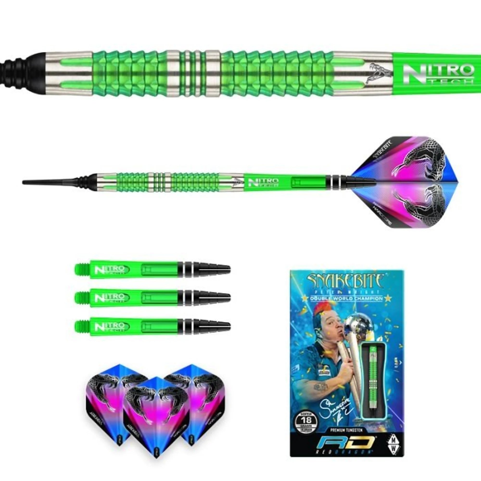 Red Dragon Peter Wright Mamba 2 Soft Dart 18g/90%