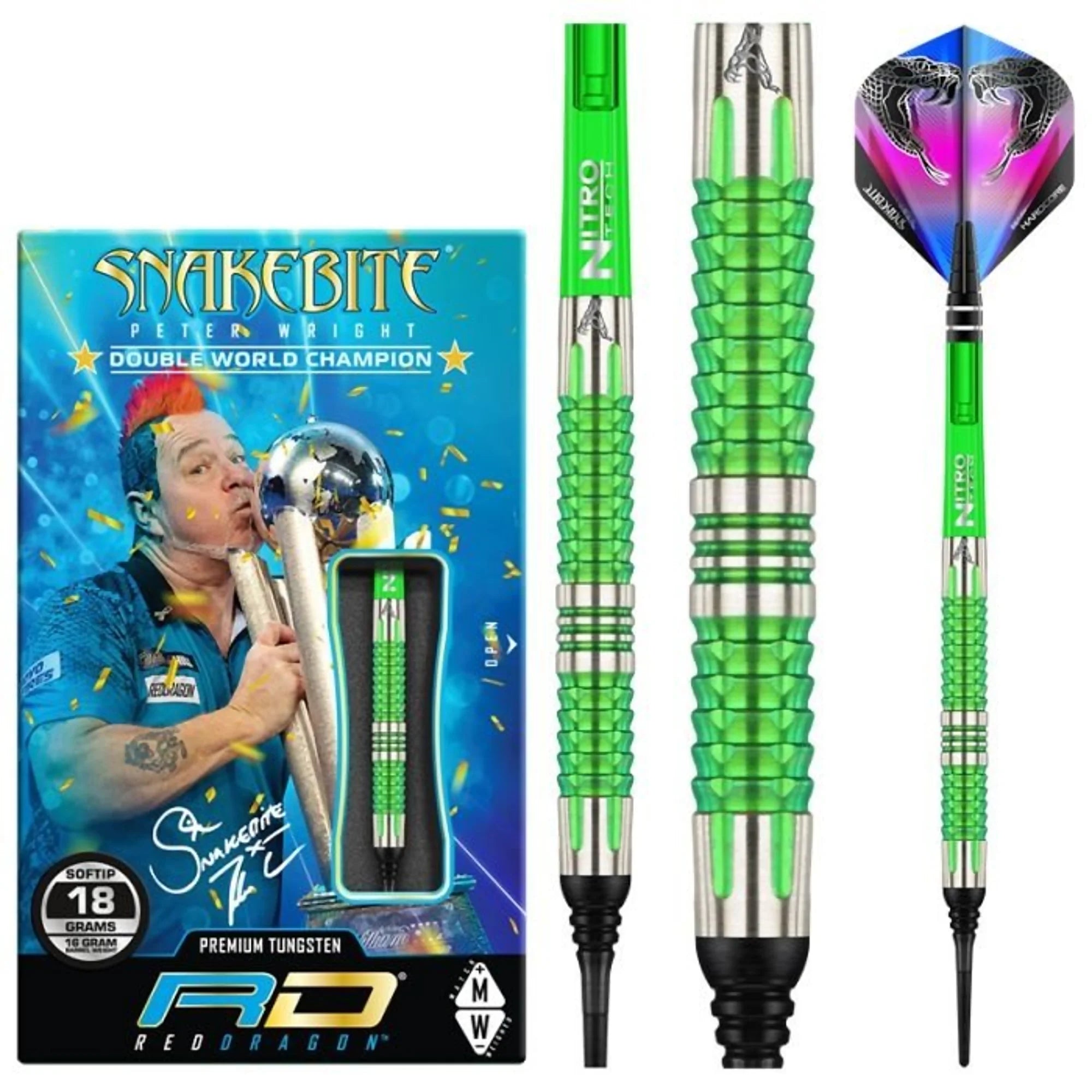 Red Dragon Peter Wright Mamba 2 Soft Dart 18g/90%