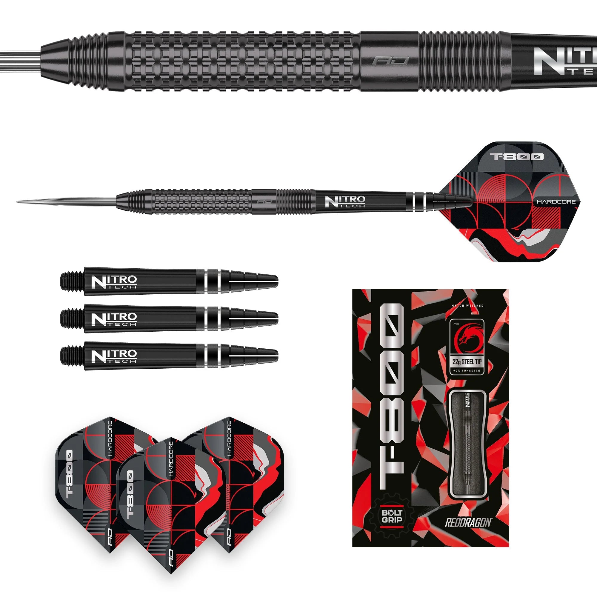 Red Dragon T-800 Steel Dart 22g/90%