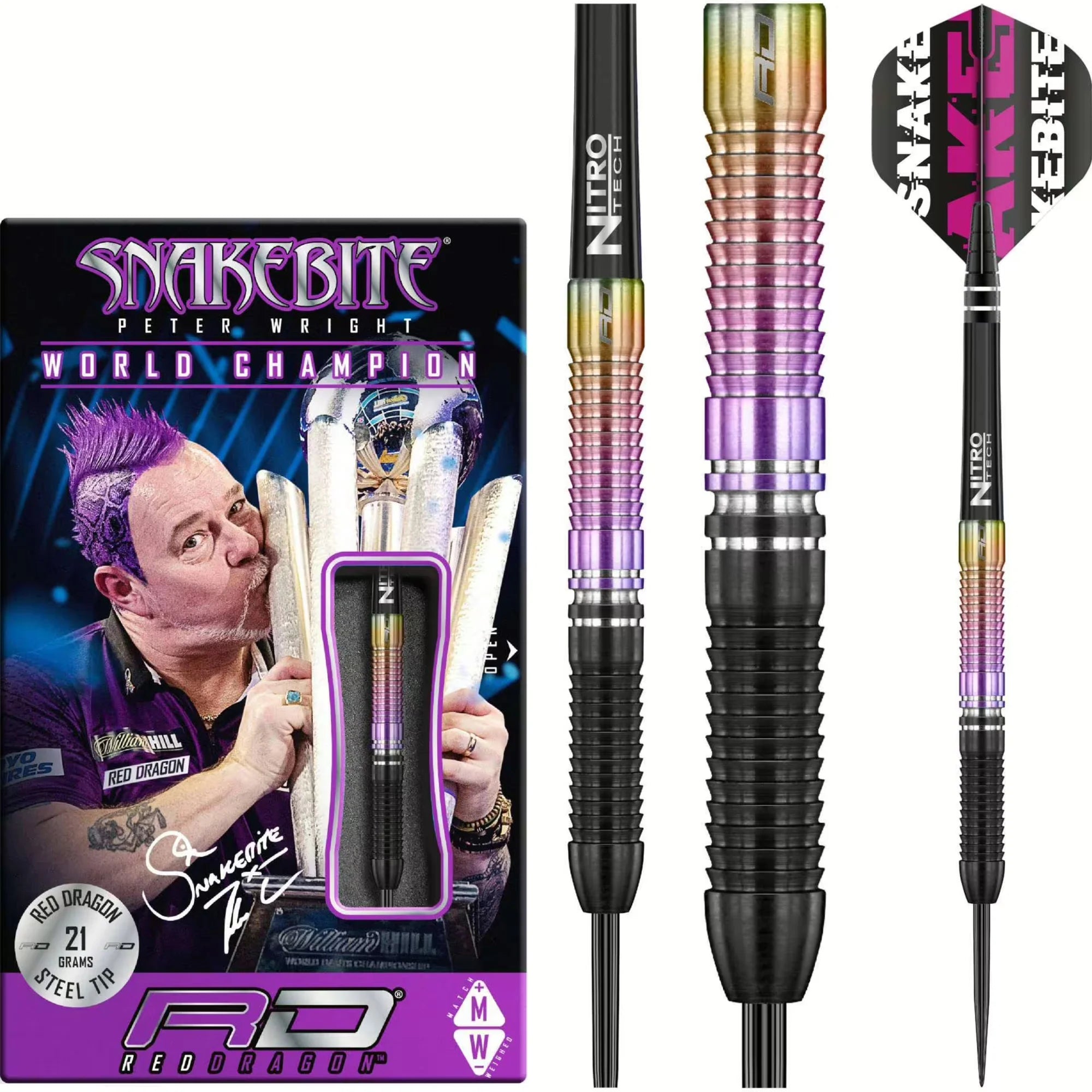 Red Dragon Peter Wright World Champion Steel Dart Edition 23g/90%