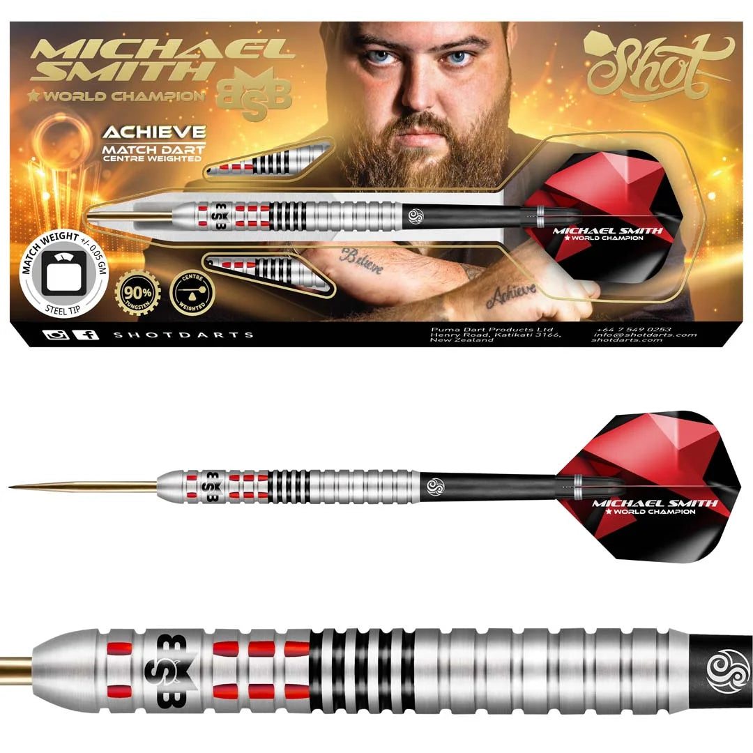 Shot Michael Smith Achive Match Dart Steel 23g/90%