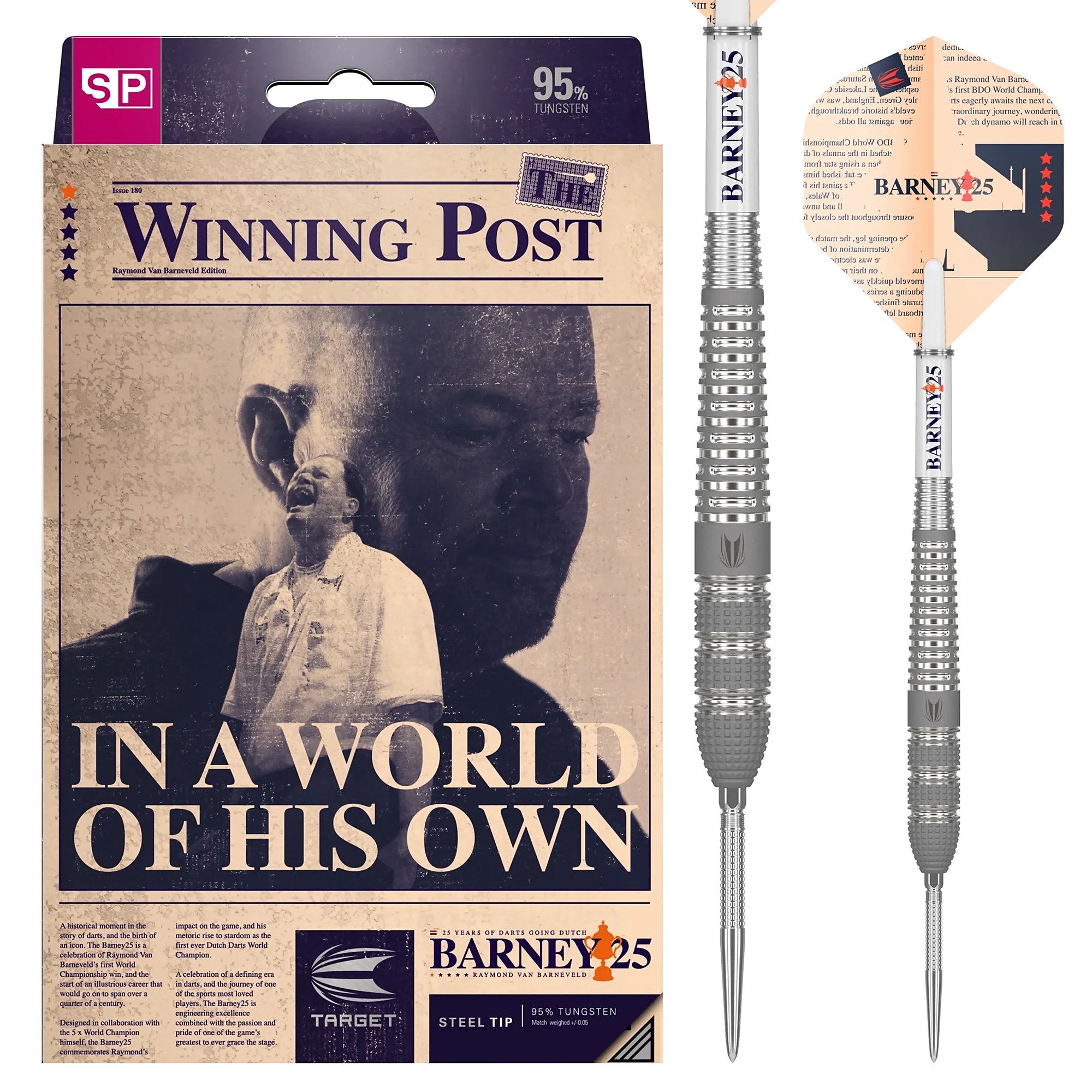 Target BARNEY25 Dynamic SP Steel Darts 23g/95%