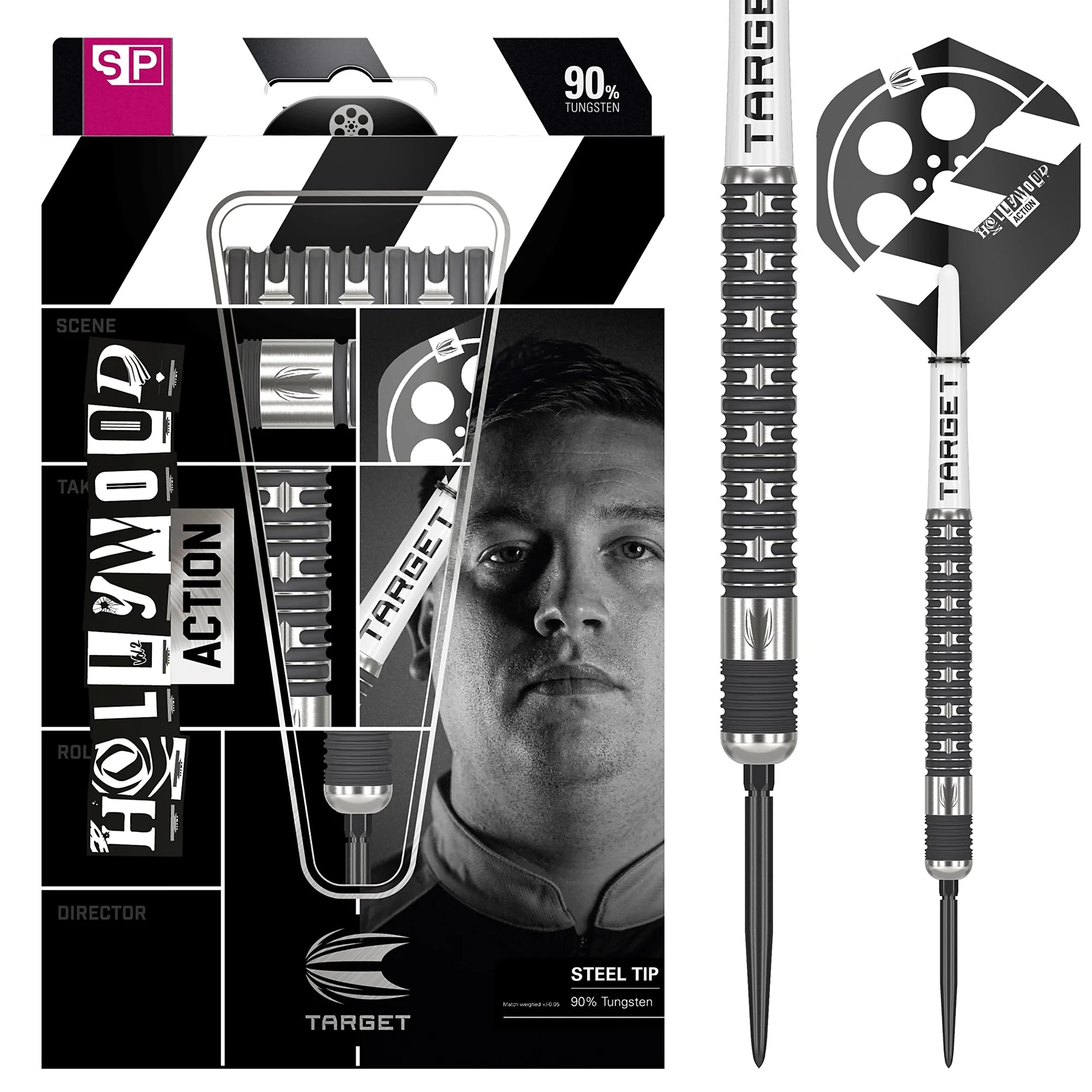 Target CHRIS DOBEY Action SP Steel Darts 22g/90%