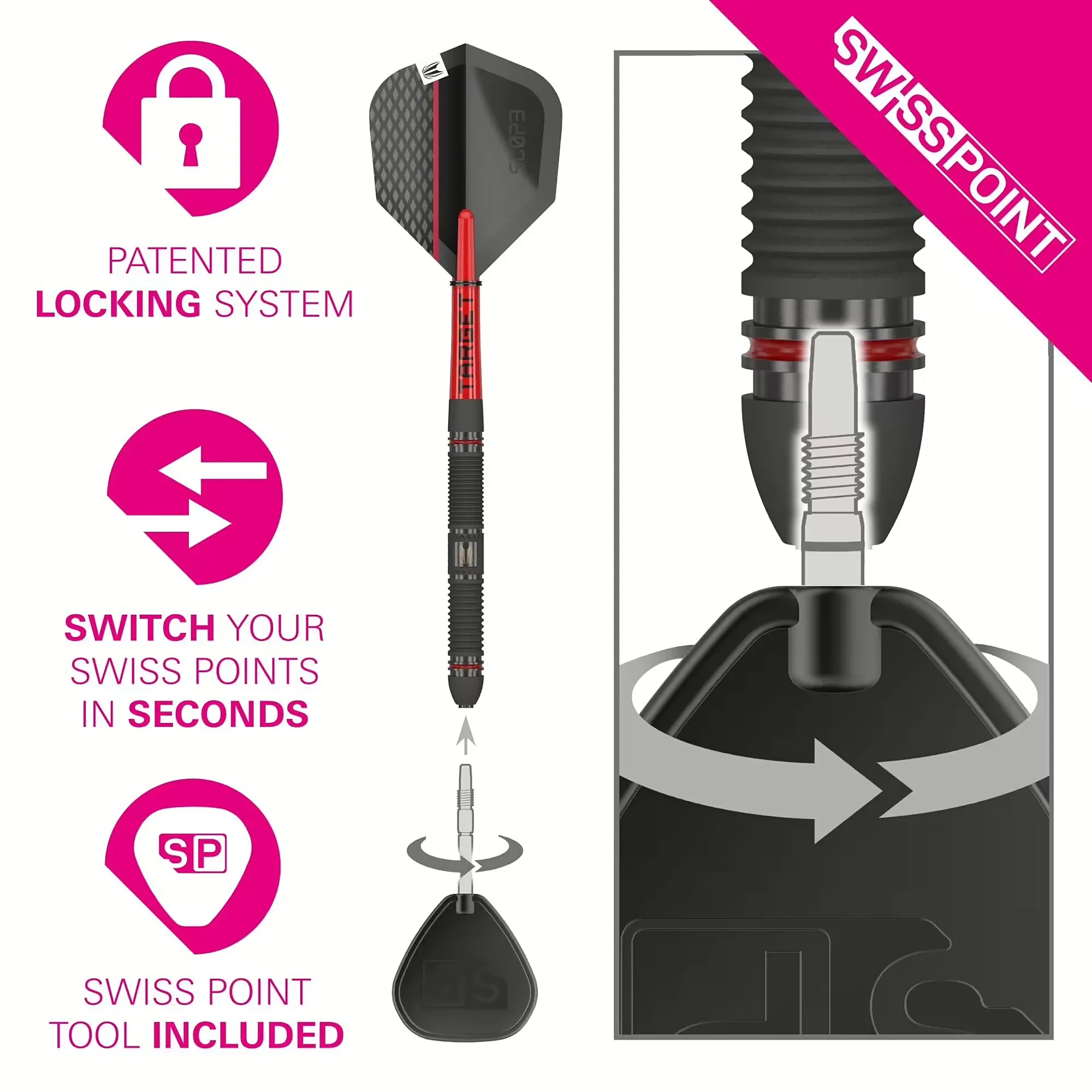 Target SCOPE 01 SP Steel Darts 23g/90%