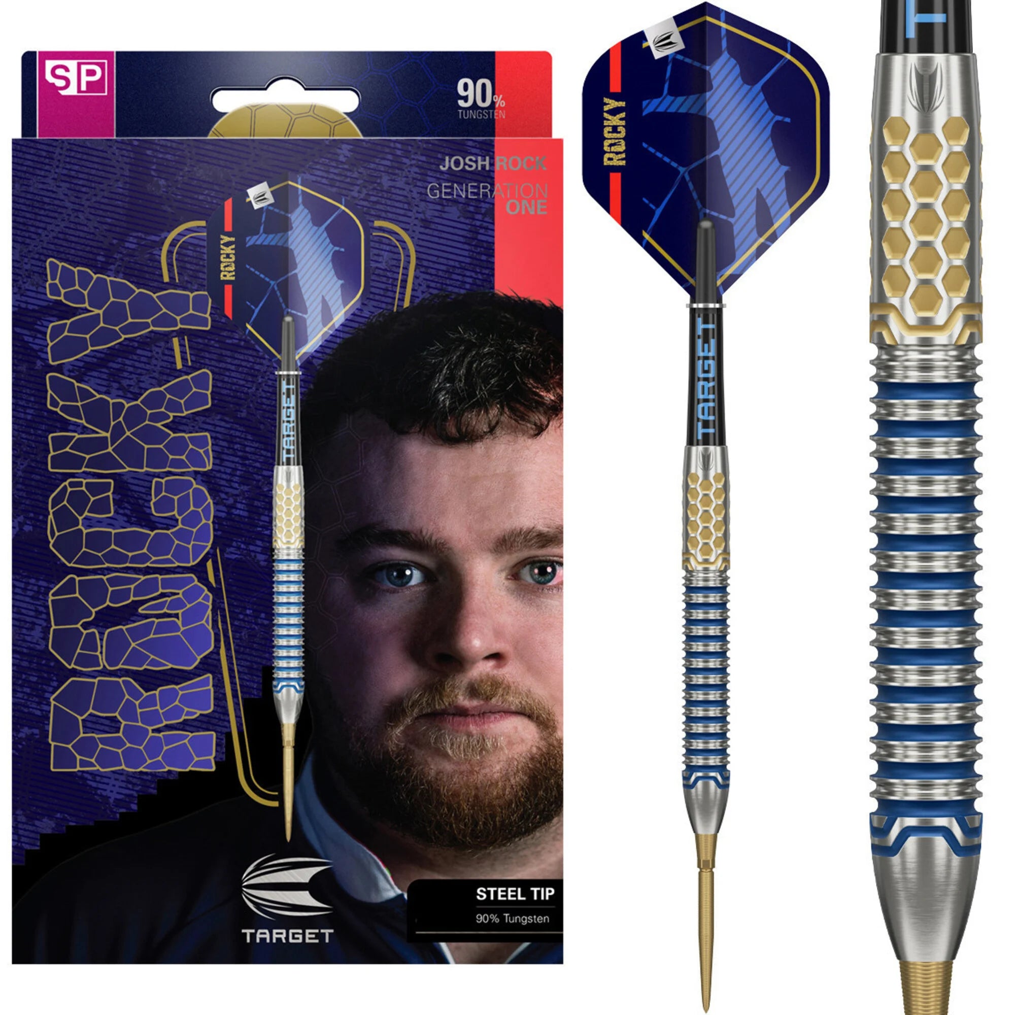 Target Josh Rock Gen1 SP Steel Darts 22g/90%