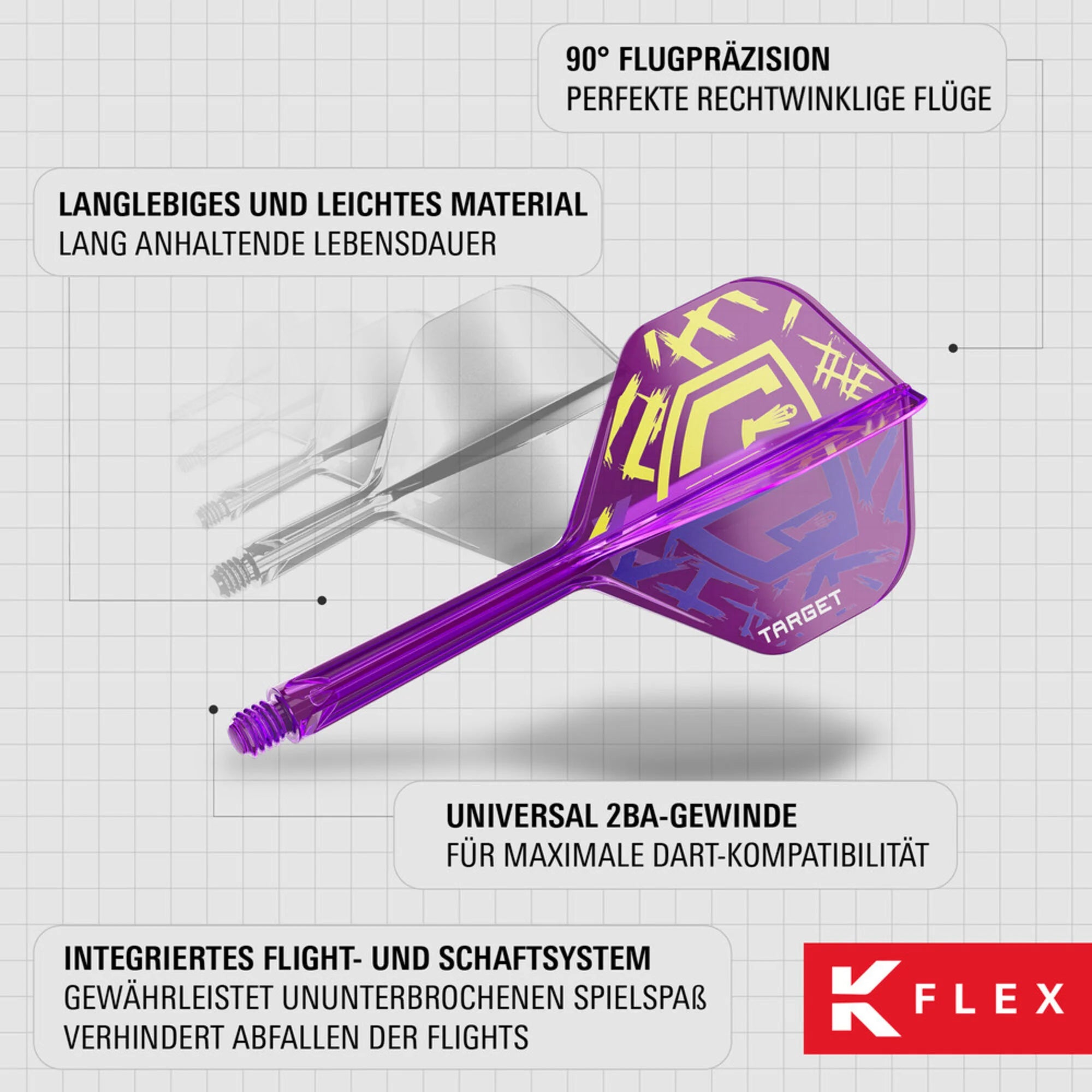 Target Luke Littler K-Flex W.Champion 2025 Flight Shaft System No2