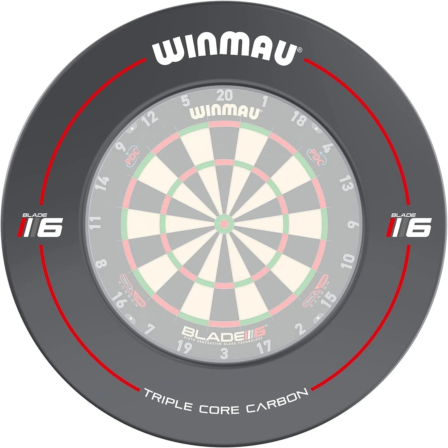 Winmau Blade 6 Dartboard Surround Grau