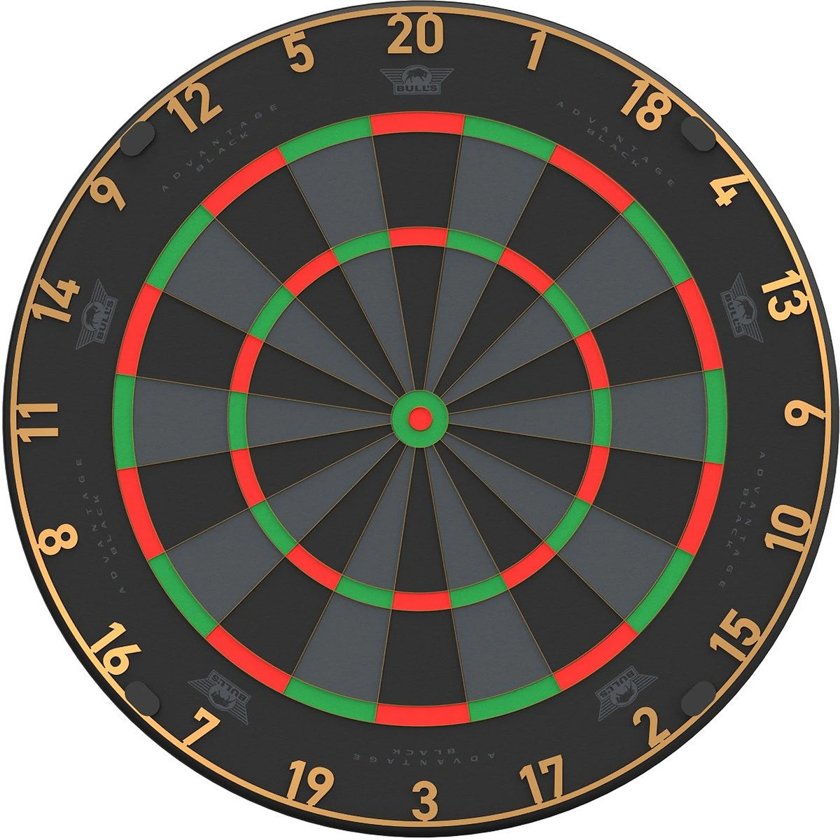 Bulls Advantage Black Steel Dartboard