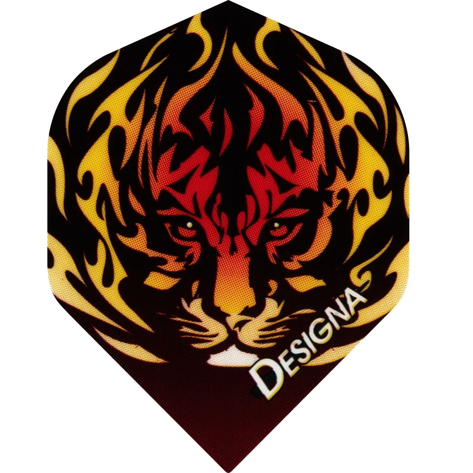 Designa Dart Flights Extra Strong "Tiger Flame"