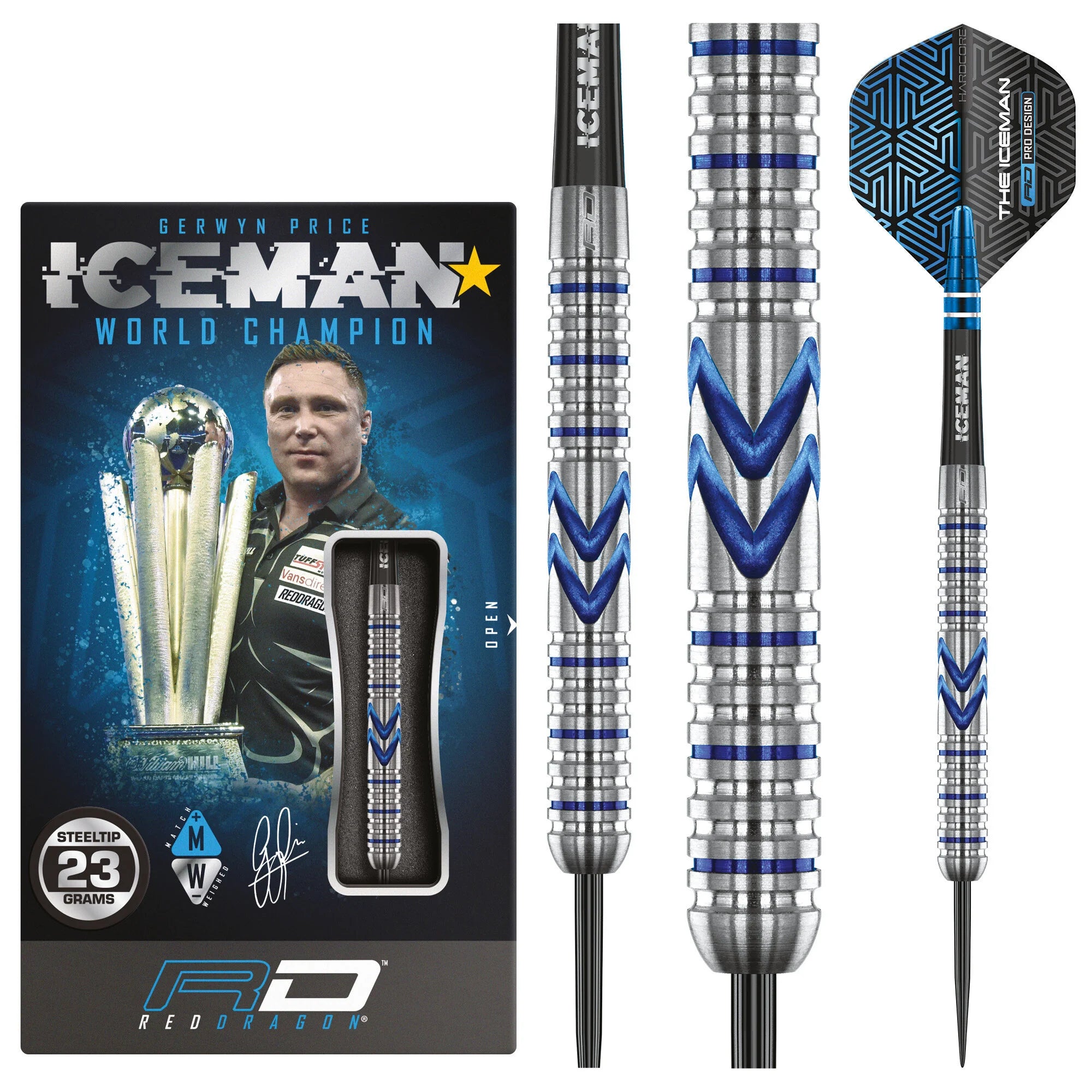 Red Dragon Gerwyn Price Midnight Steel Dart 23g/90%