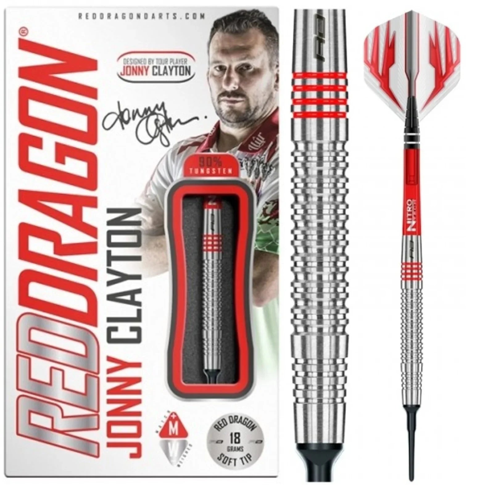Red Dragon Jonny Clayton Soft Dart 20g/90%