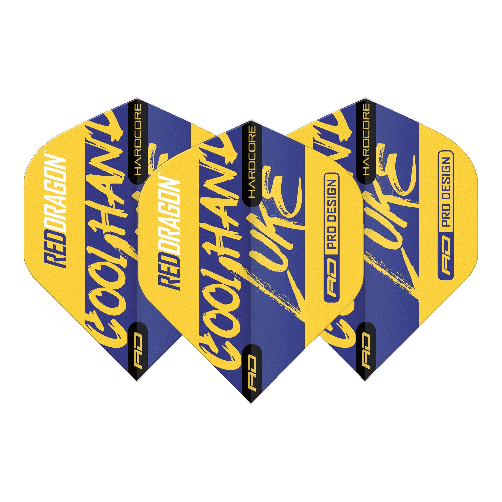 Red Dragon Luke H. Signature Yellow Hardcore Dart Flight No2