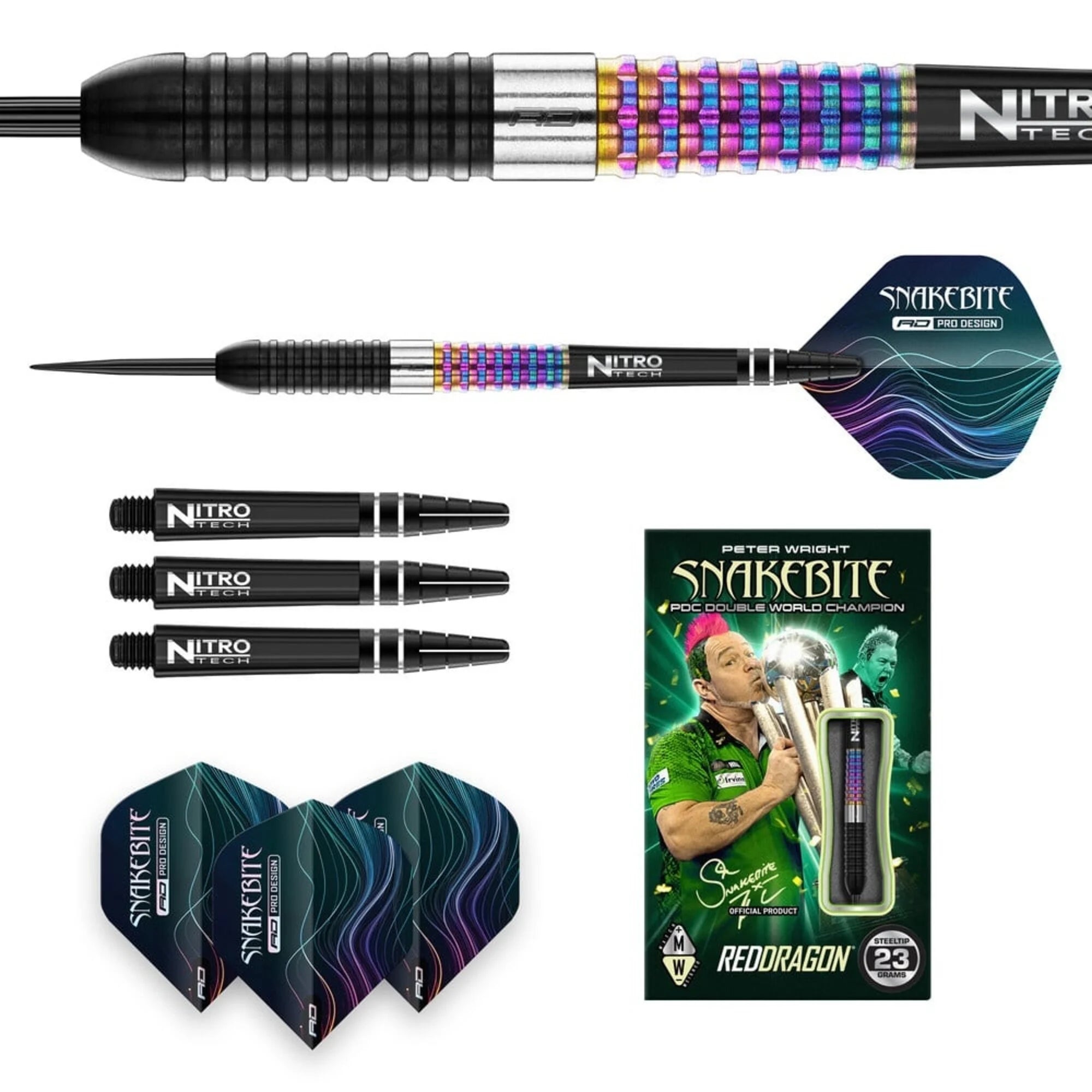 Red Dragon Peter Wright CORRA Steel Dart 22g/90%