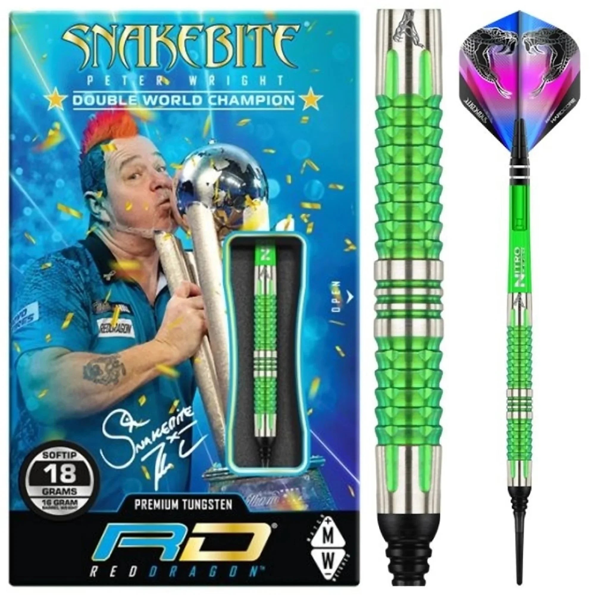Red Dragon Peter Wright Mamba 2 Soft Dart 22g/90%