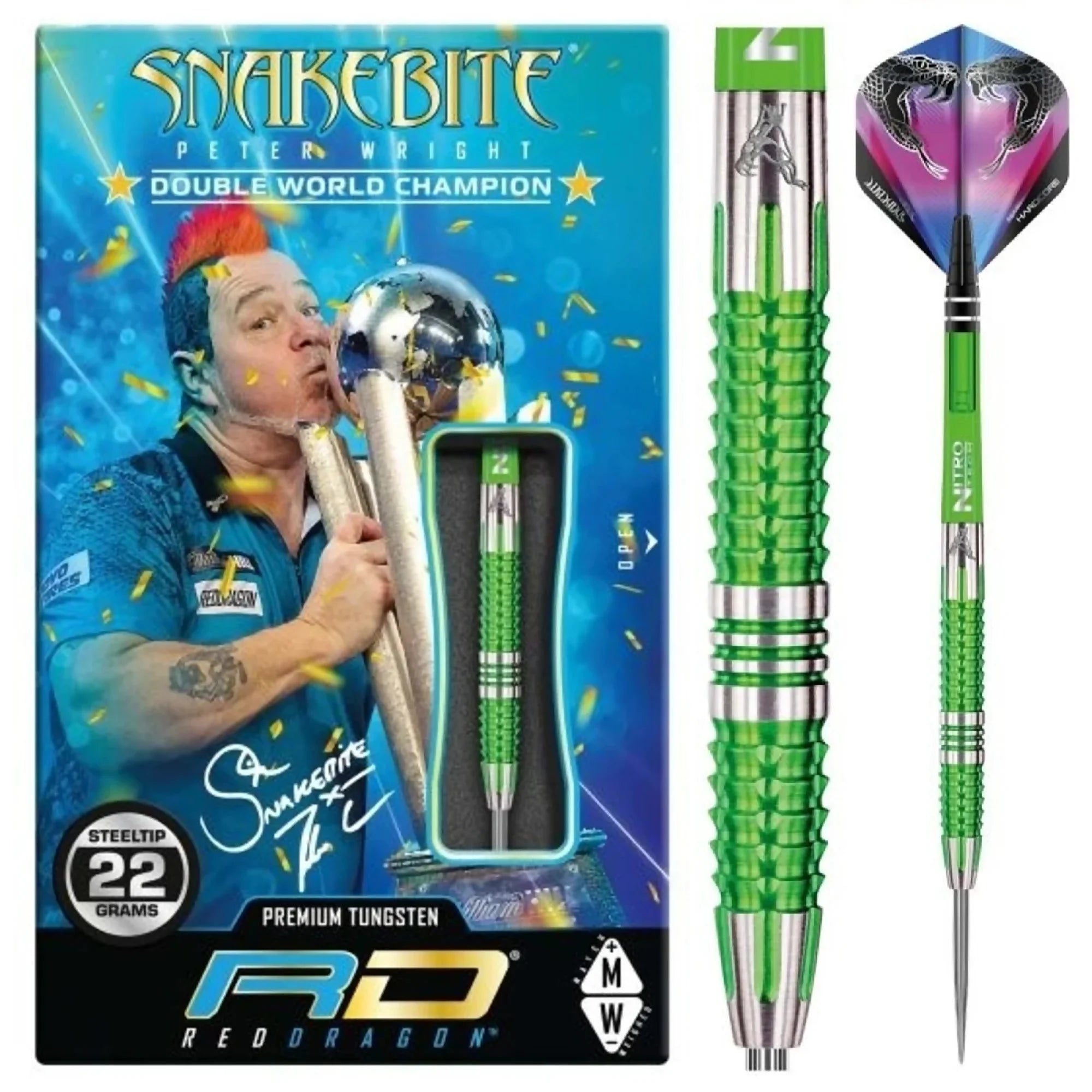 Red Dragon Peter Wright Mamba 2 Steel Dart 22g/90%