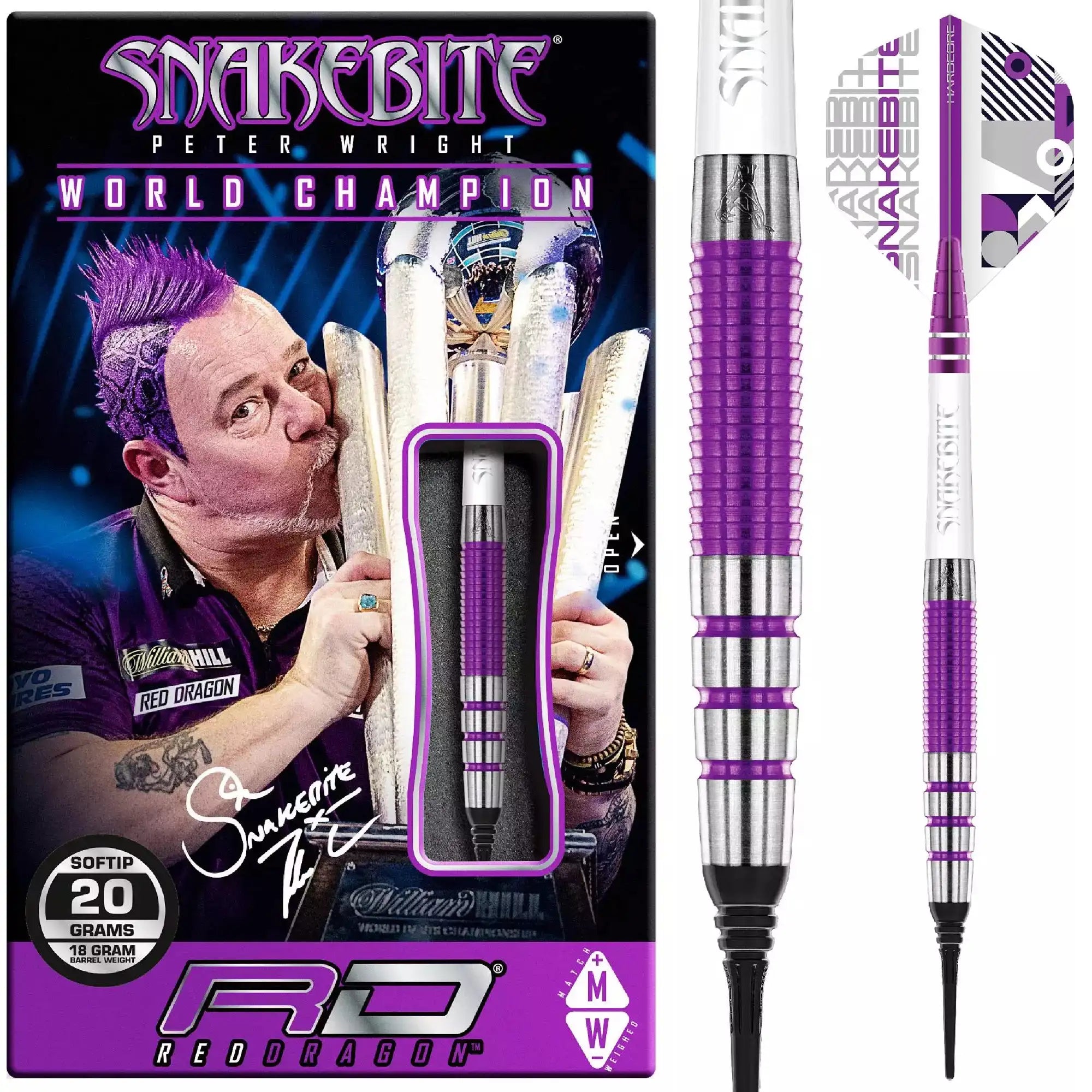 Red Dragon Peter Wright PL15 Medusa Soft Dart 20g/90%