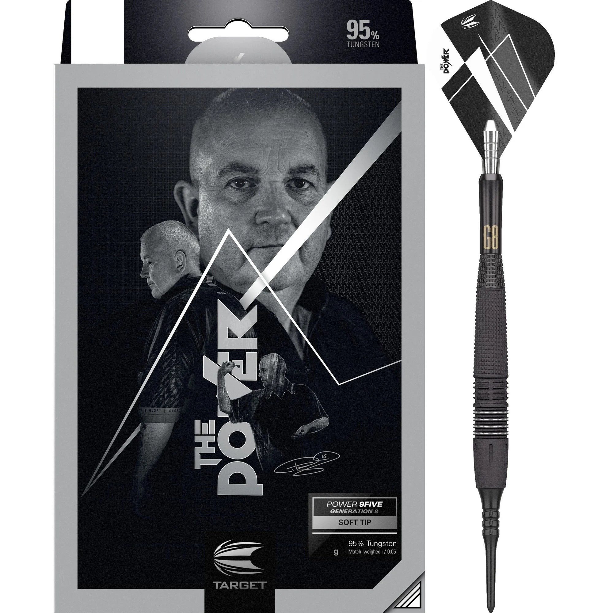 Target PHIL TAYLOR 9FIVE Gen8 Soft Darts 20g/95%