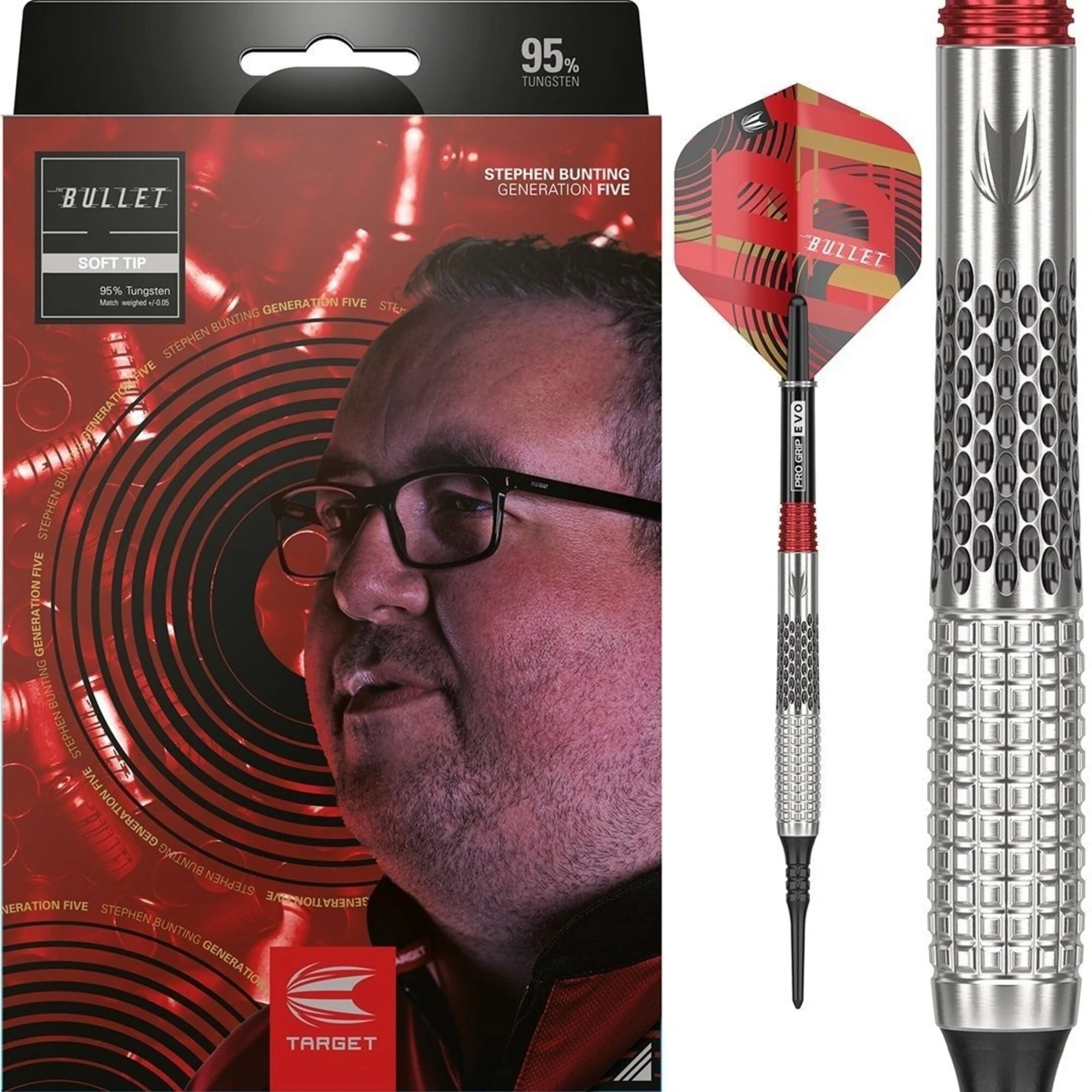 Target STEPHEN BUNTING Gen5 Soft Darts 18g/95%