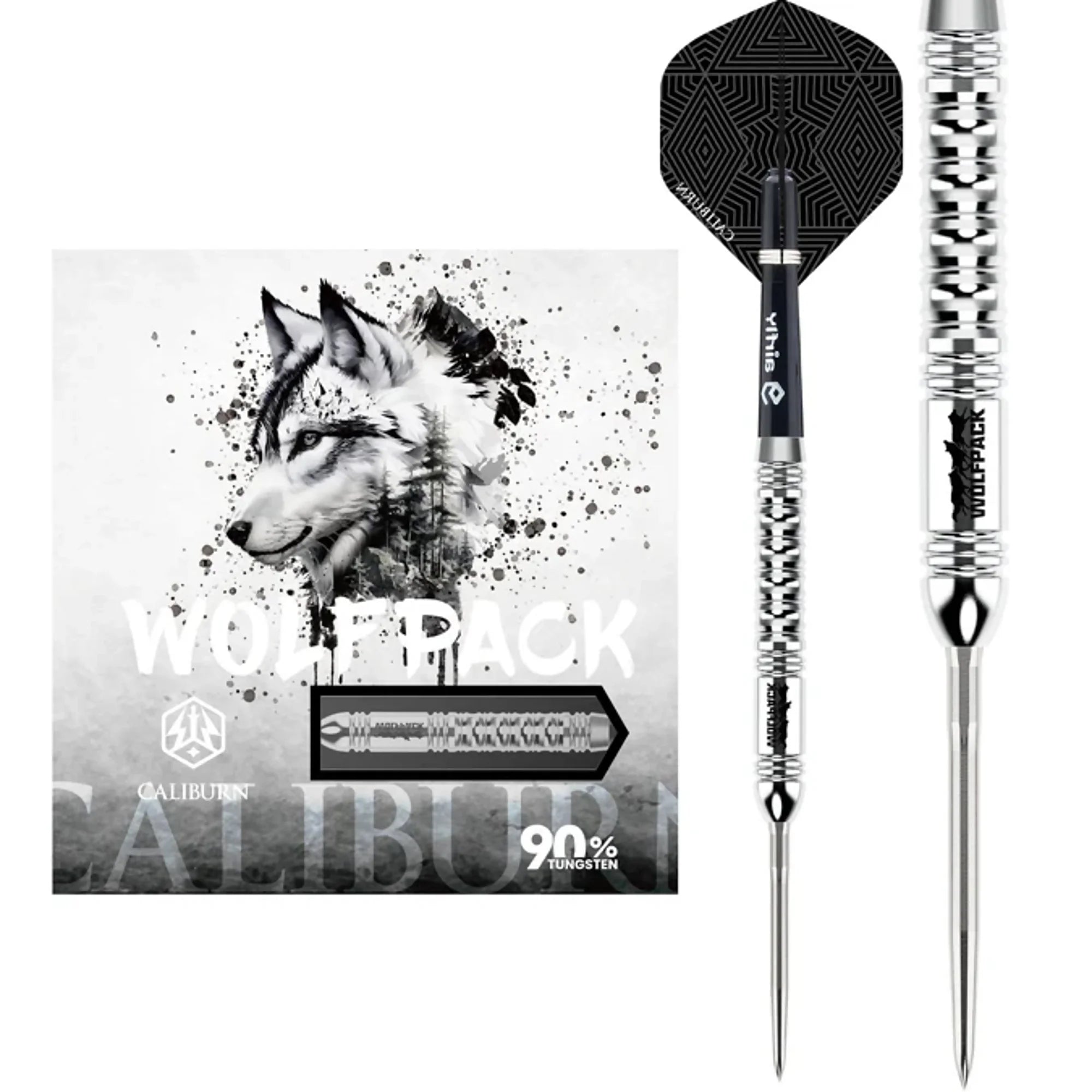 Caliburn WOLFPACK W1 Steel Darts mit EVO Points 23g/90%