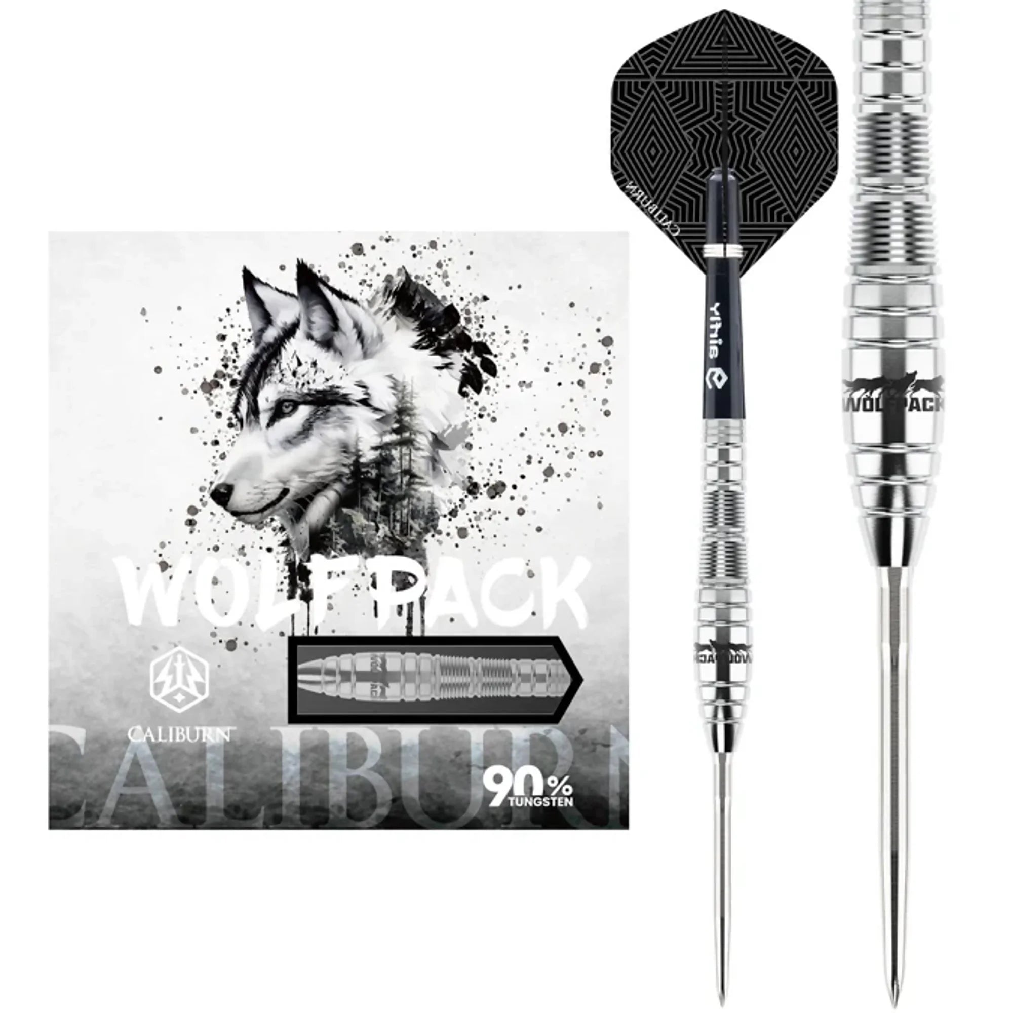 Caliburn WOLFPACK W2 Steel Darts mit EVO Points 22g/90%