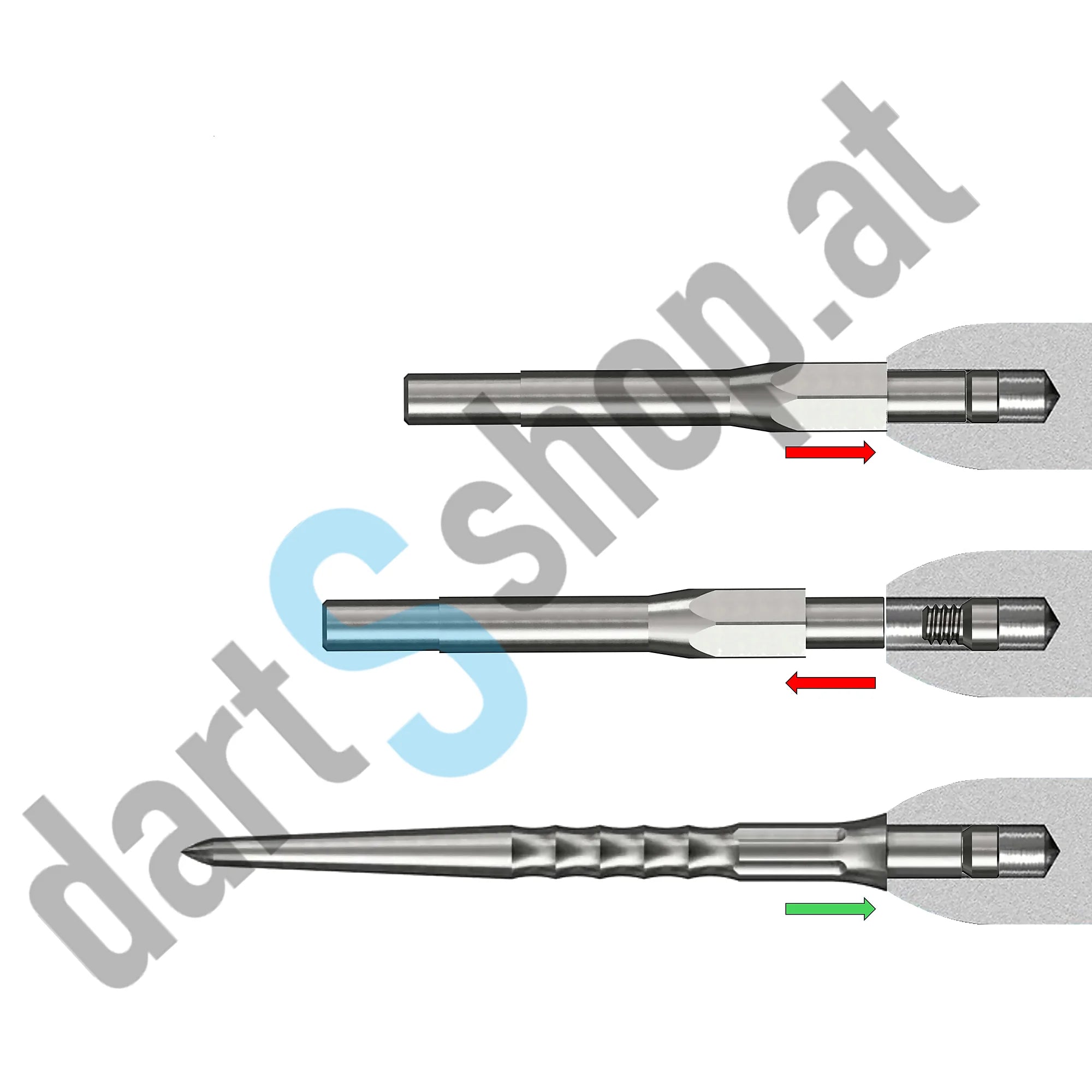 Caliburn WOLFPACK W1 Steel Darts mit EVO Points 23g/90%