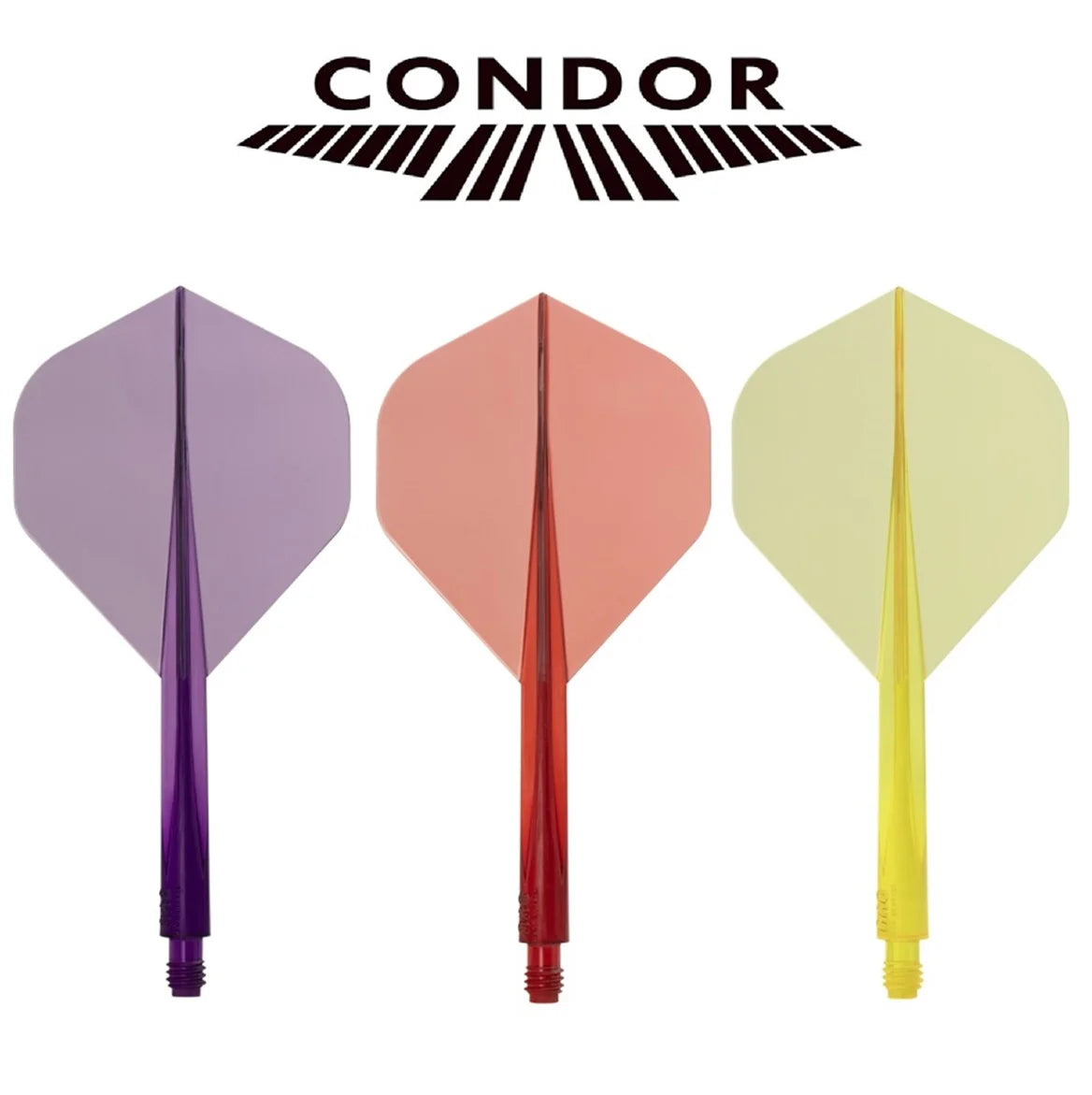 Condor AXE Clear Colors Dart Flight System No2
