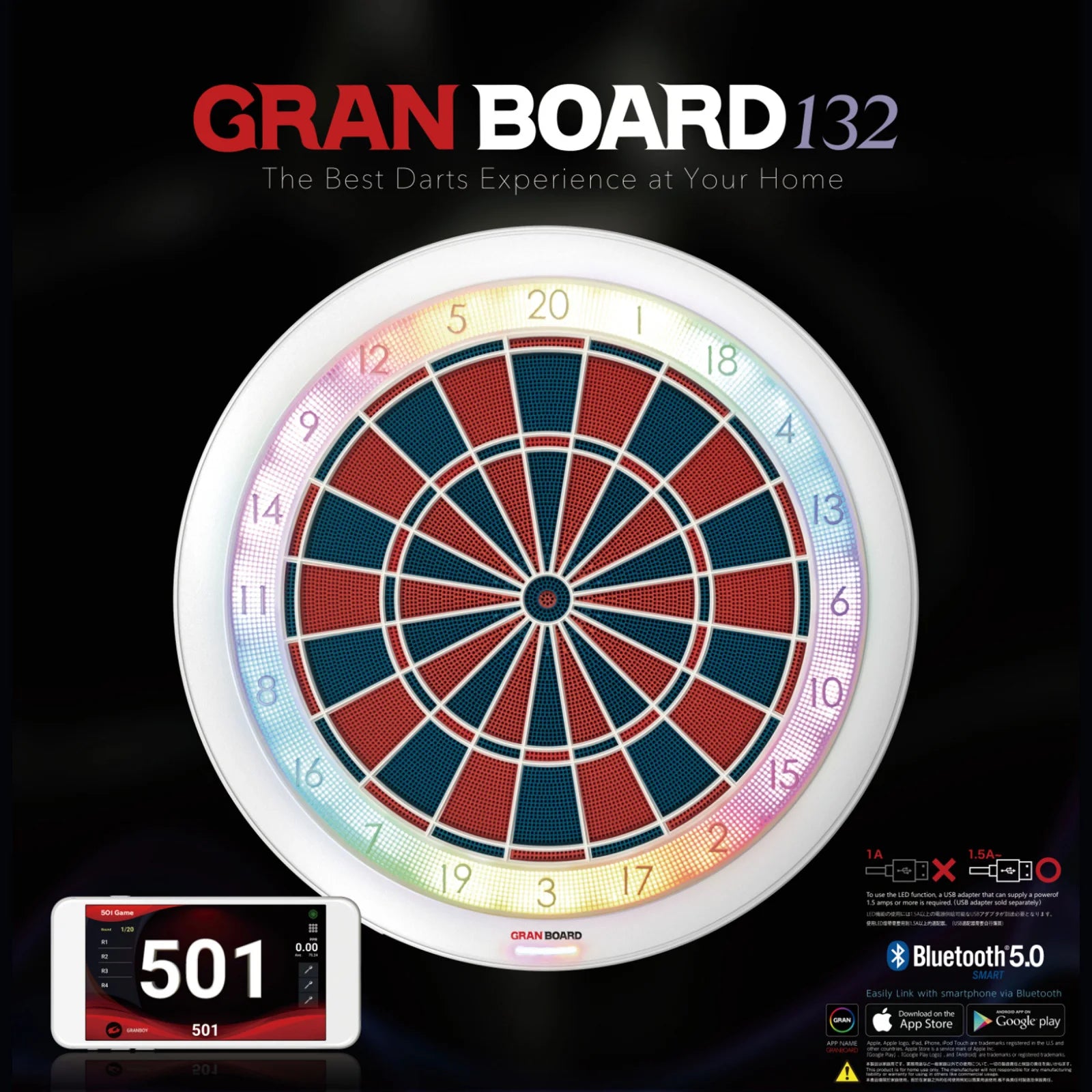 Gran Board 132 Professional Electronic Dart Board